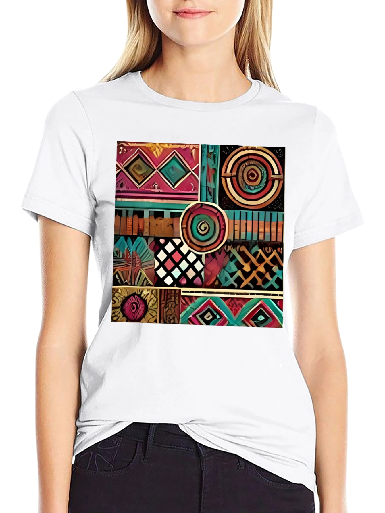 Abstract Pattern Graphic Print T-Shirt