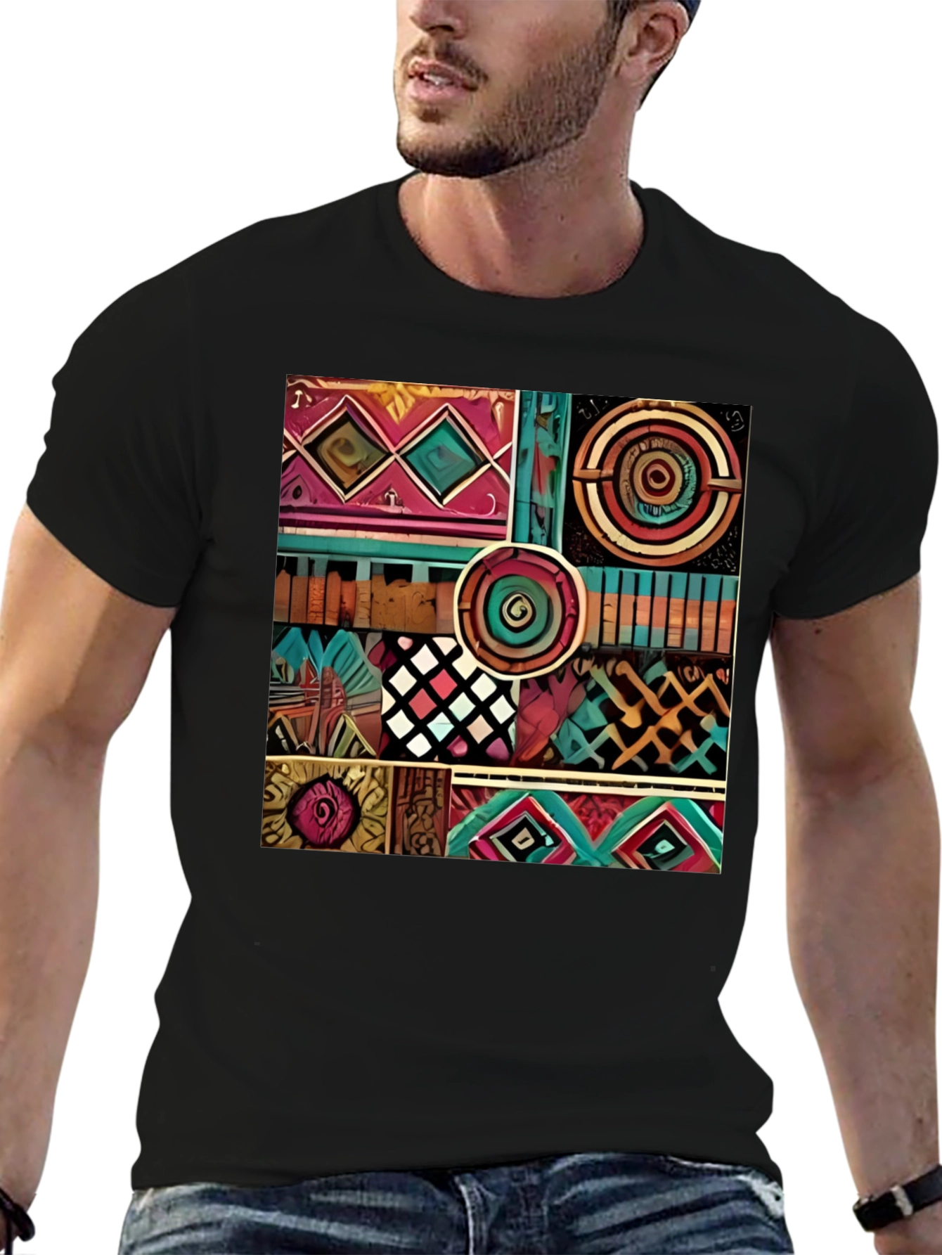 Abstract Pattern Graphic Print T-Shirt