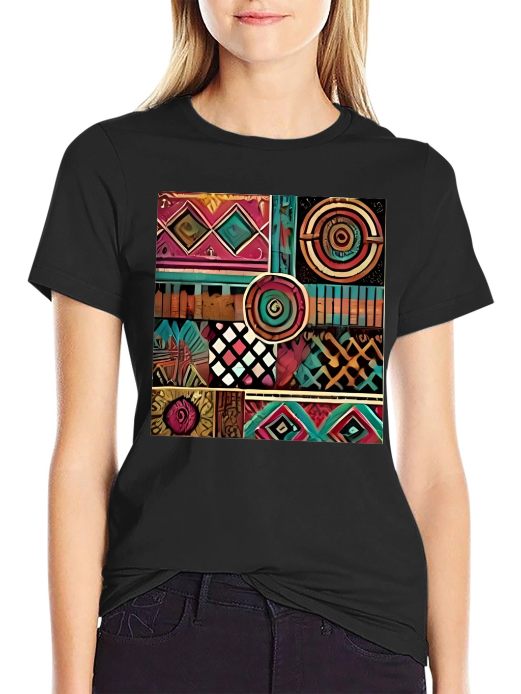 Abstract Pattern Graphic Print T-Shirt