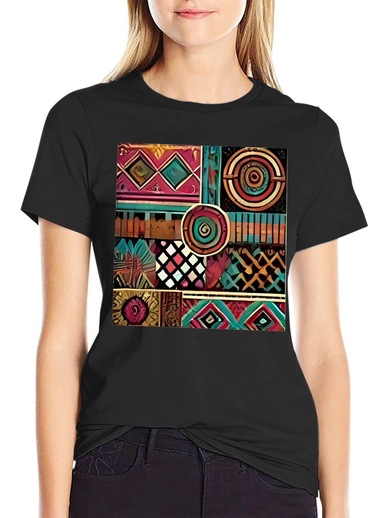 Abstract Pattern Graphic Print T-Shirt