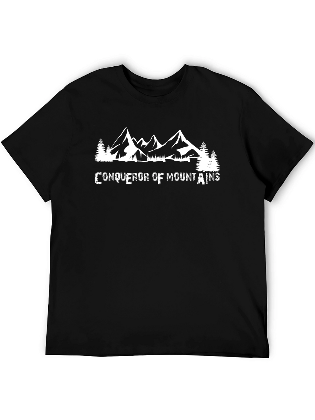 Conqueror of Mountains Black Graphic Tee
