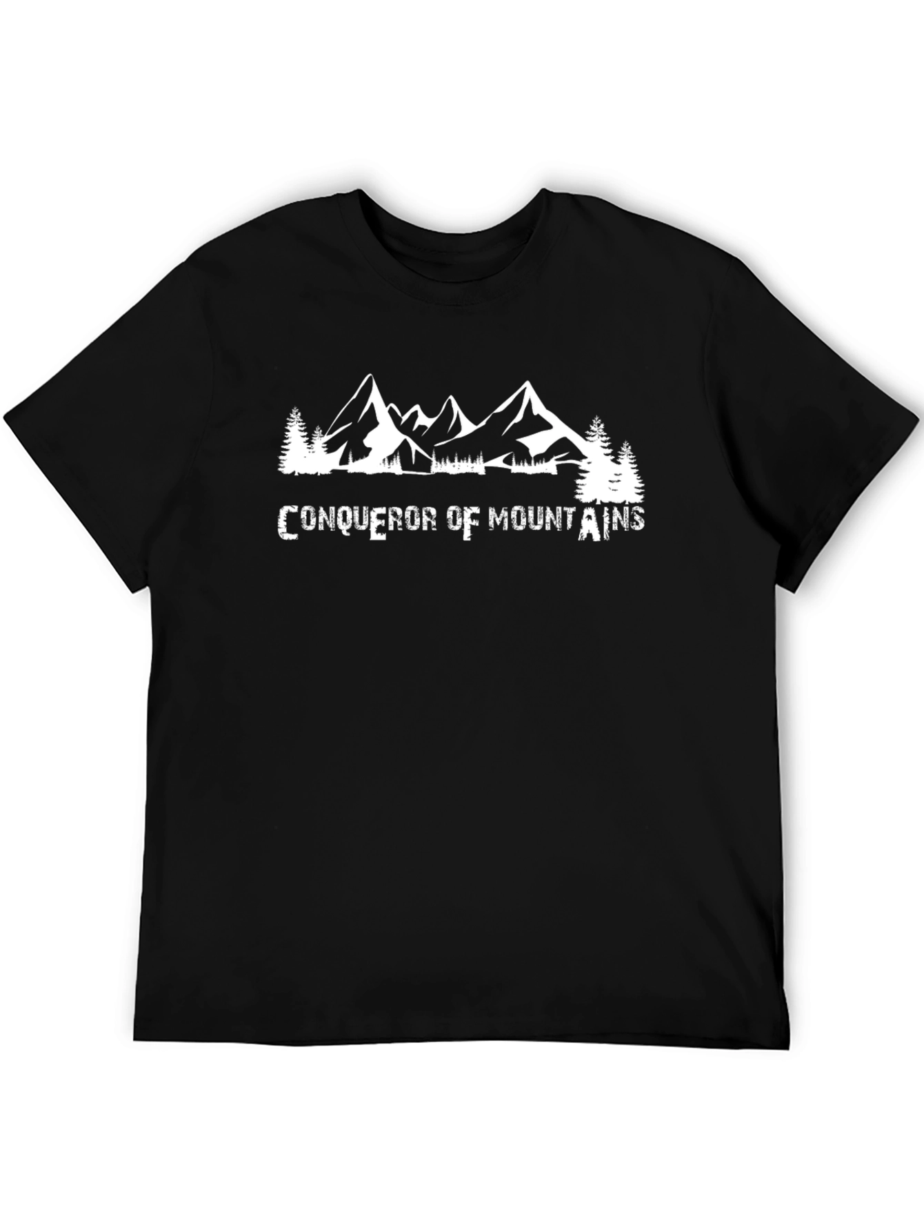 Conqueror of Mountains Black Graphic Tee