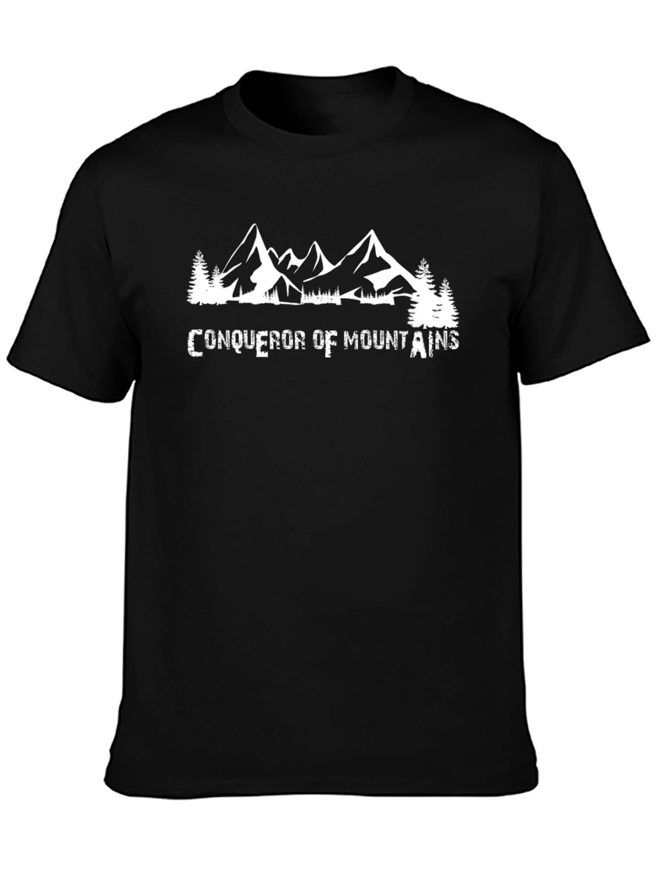 Conqueror of Mountains Black Graphic Tee