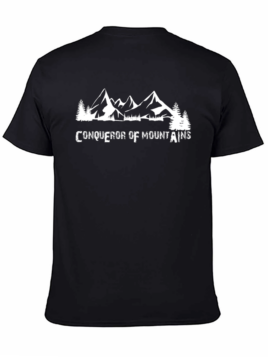Conqueror of Mountains Black Graphic Tee