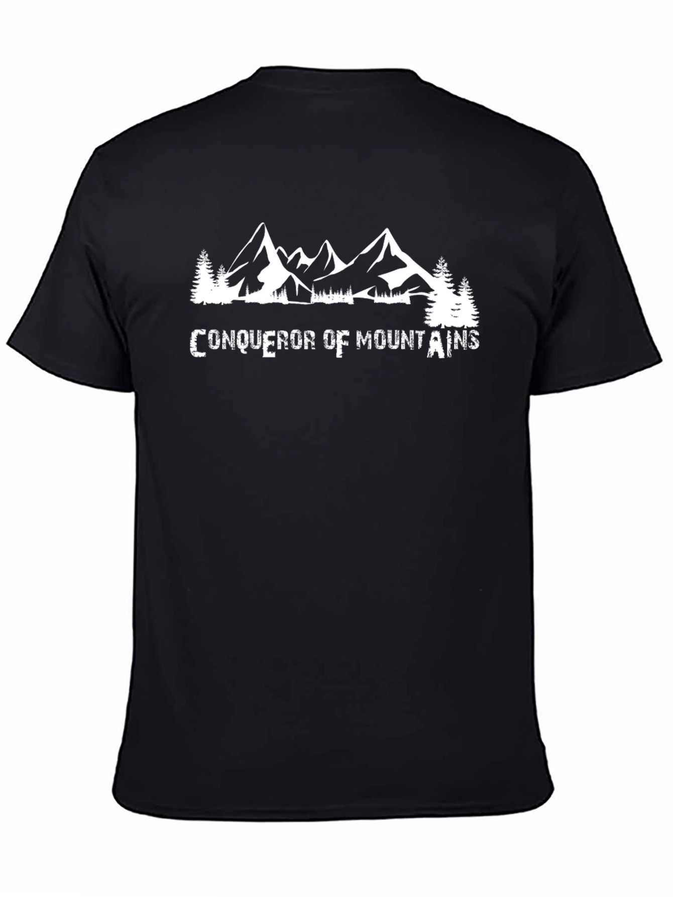 Conqueror of Mountains Black Graphic Tee