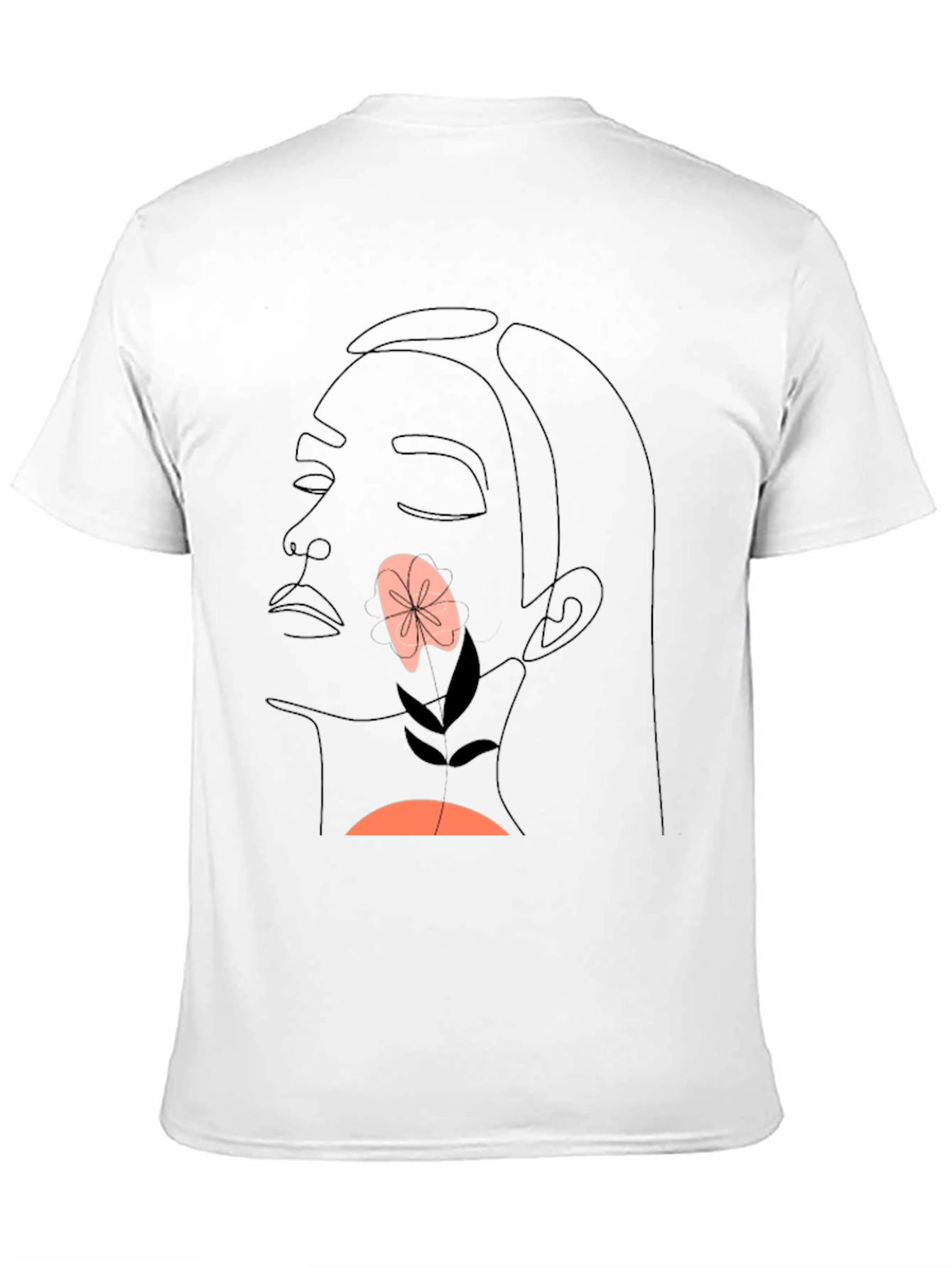 Abstract Face T-Shirt - Minimalist Line Art