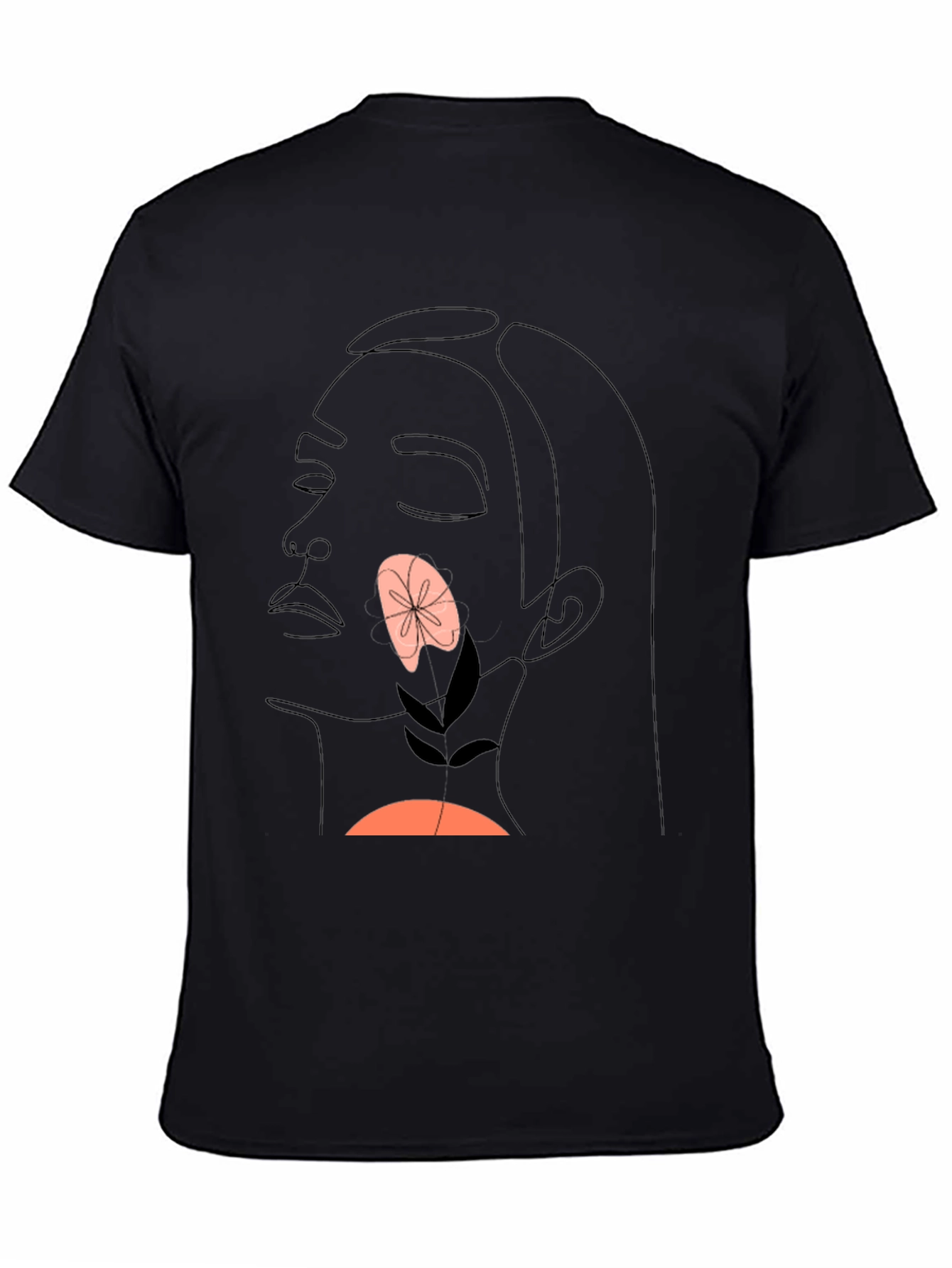 Abstract Face T-Shirt - Minimalist Line Art