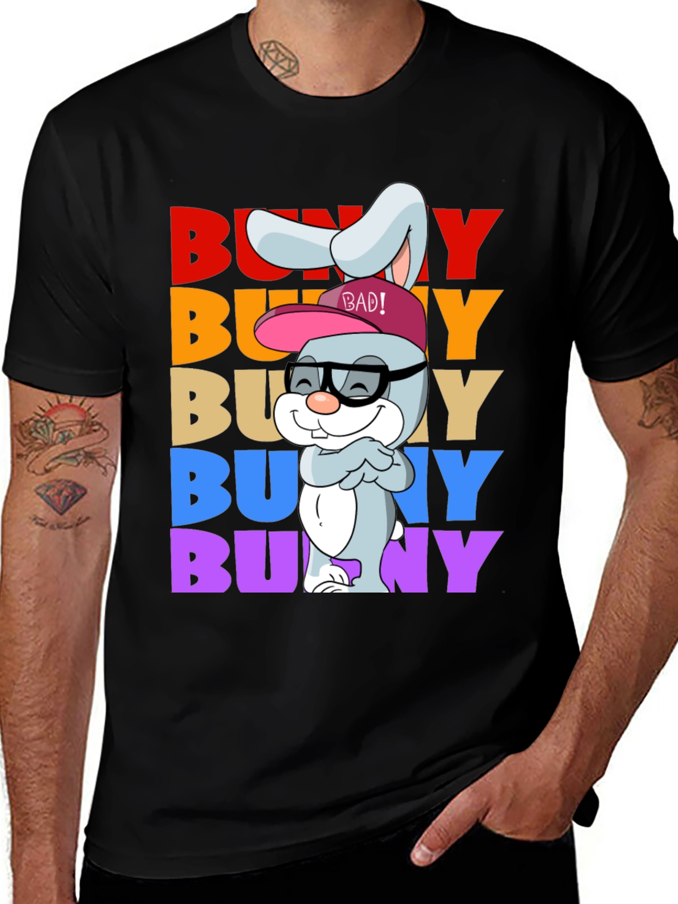 Cool Bunny Graphic Tee - Fun & Unique Design