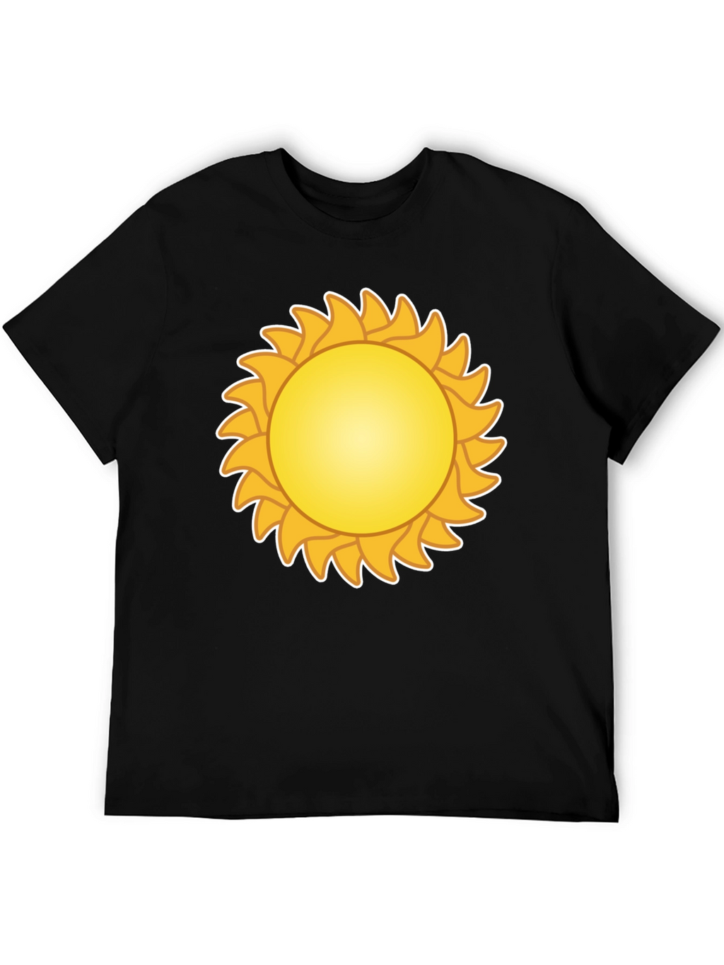 Sunny Graphic Tee - Black Cotton Blend