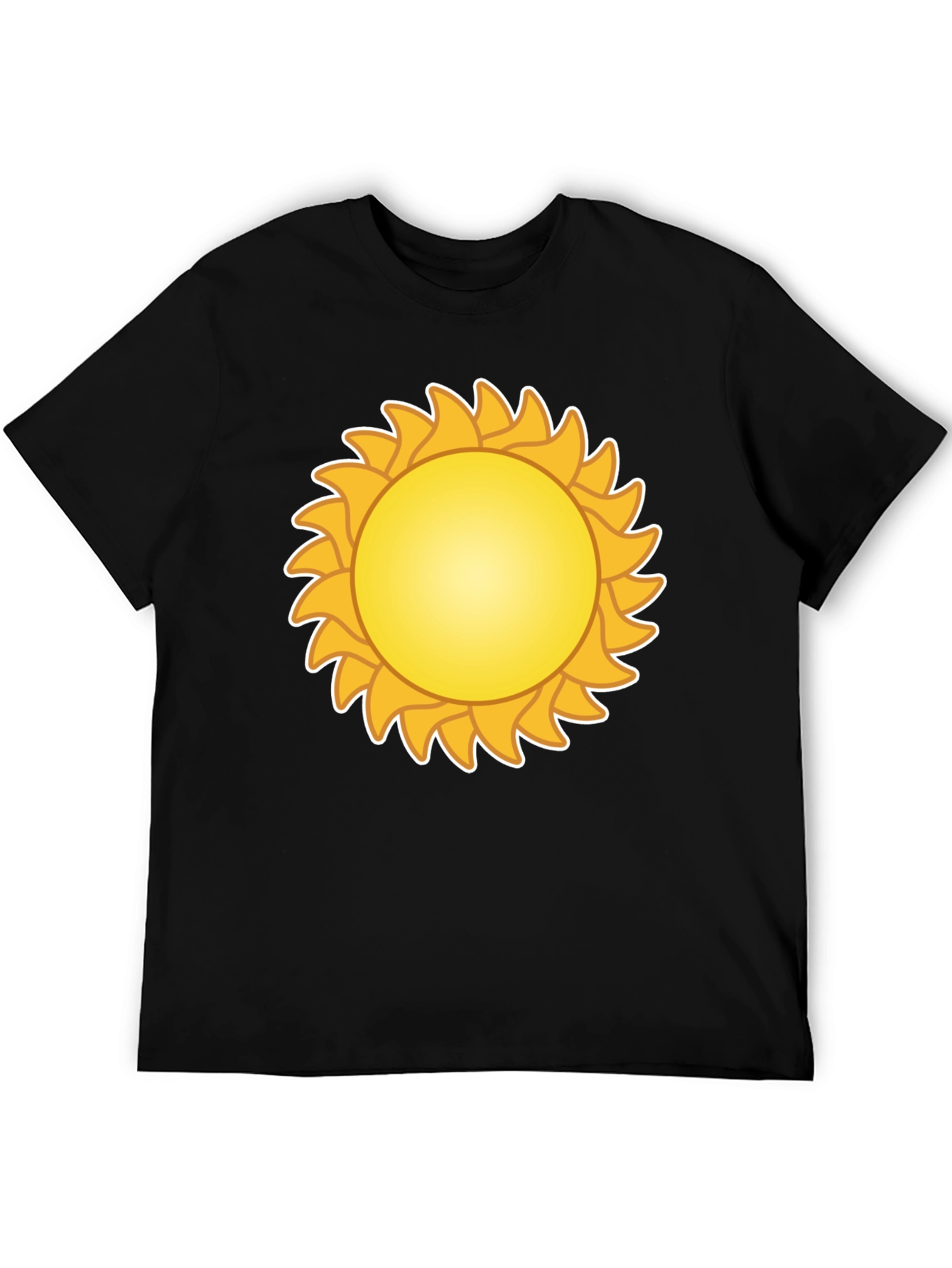 Sunny Graphic Tee - Black Cotton Blend