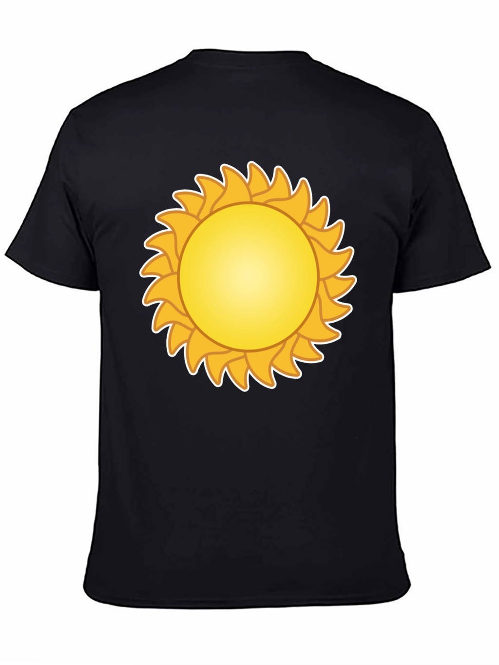 Sunny Graphic Tee - Black Cotton Blend
