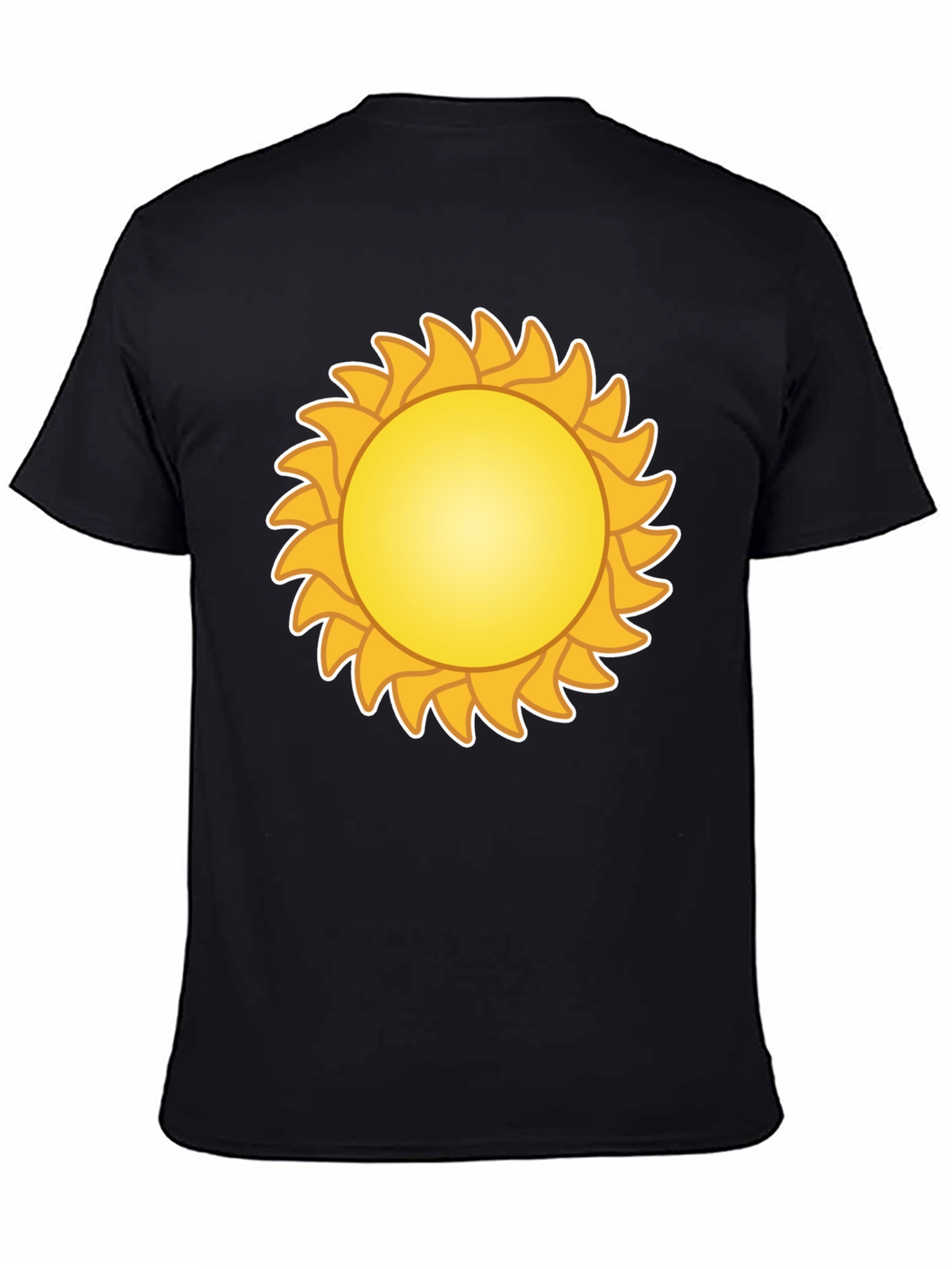 Sunny Graphic Tee - Black Cotton Blend