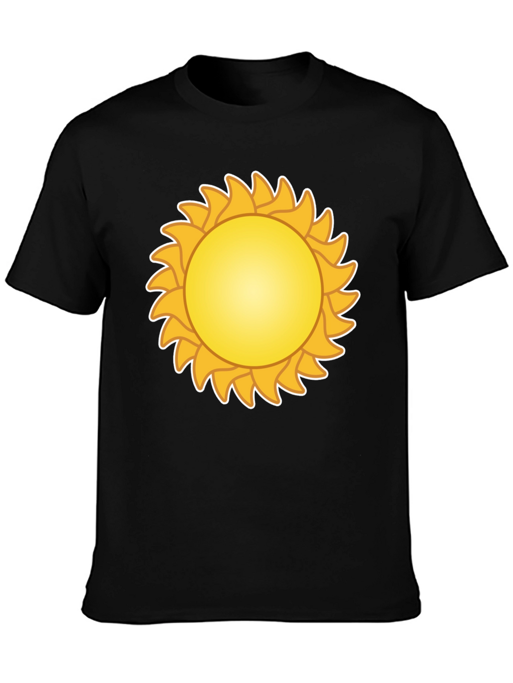 Sunny Graphic Tee - Black Cotton Blend