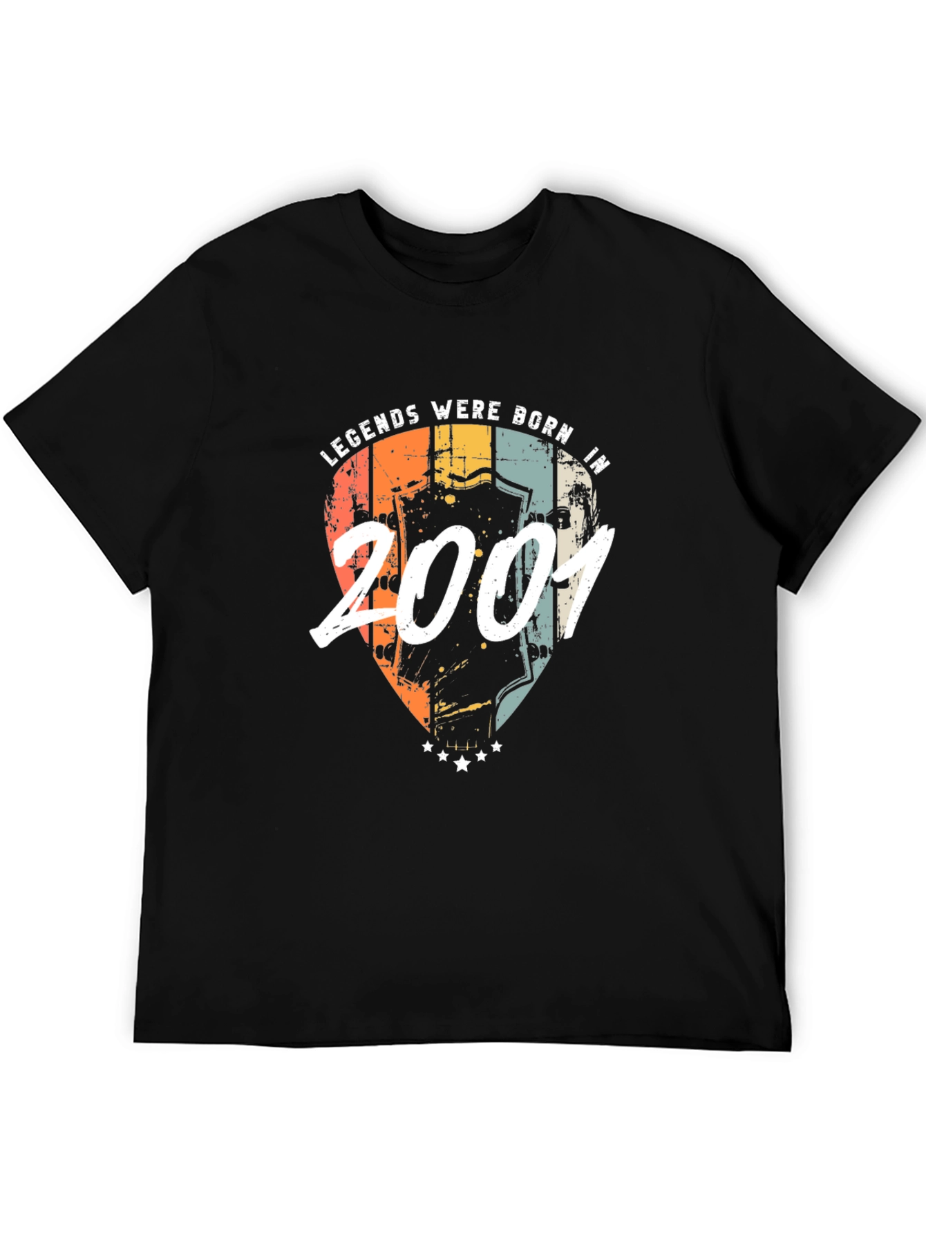 Legends Born in 2001 Guitar Pick Graphic Tee