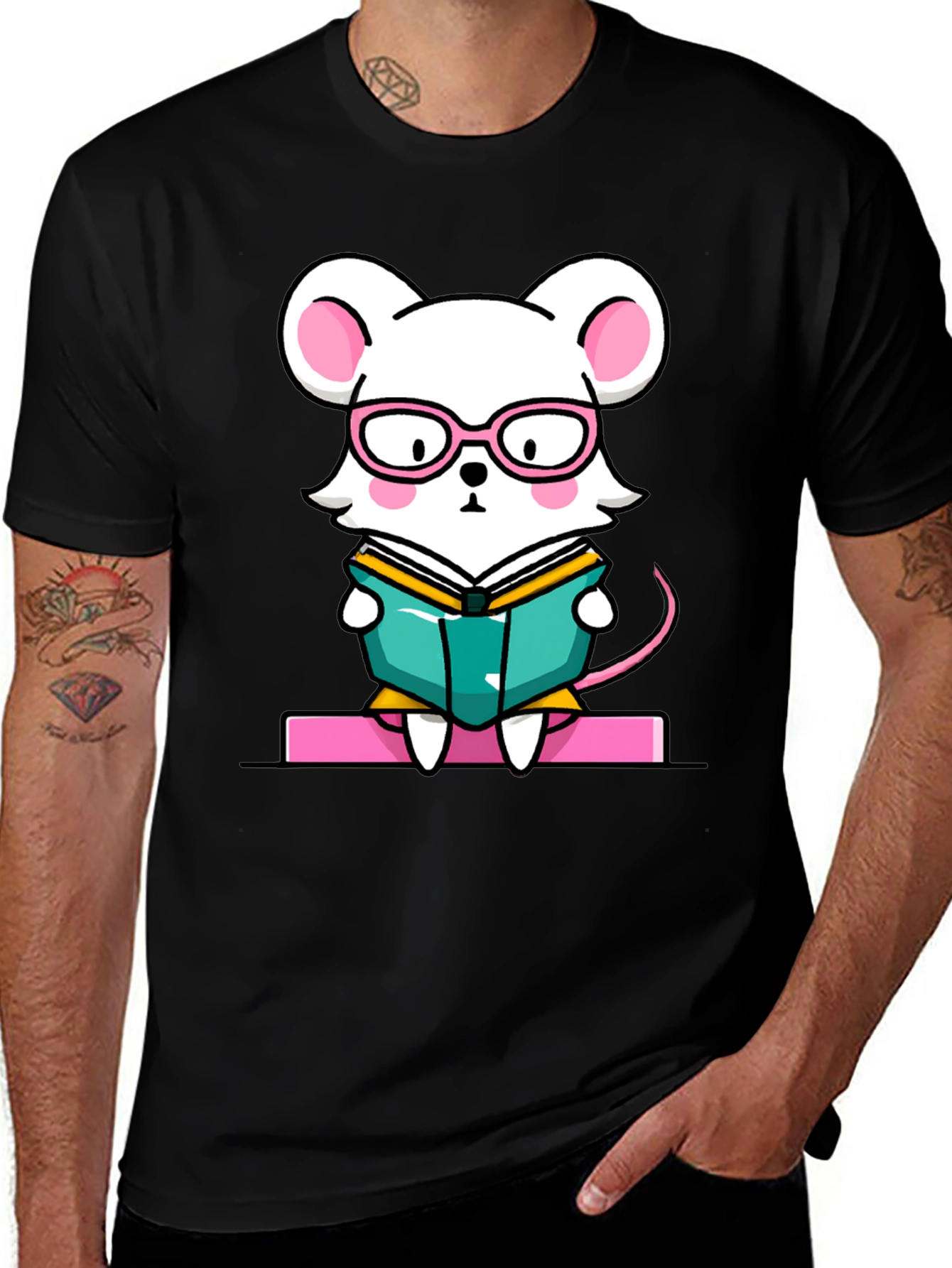 Bookworm Mouse Graphic Tee