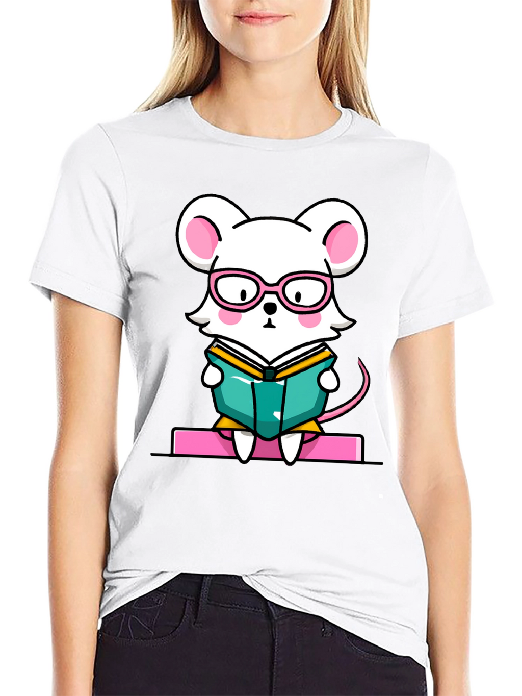 Bookworm Mouse Graphic Tee