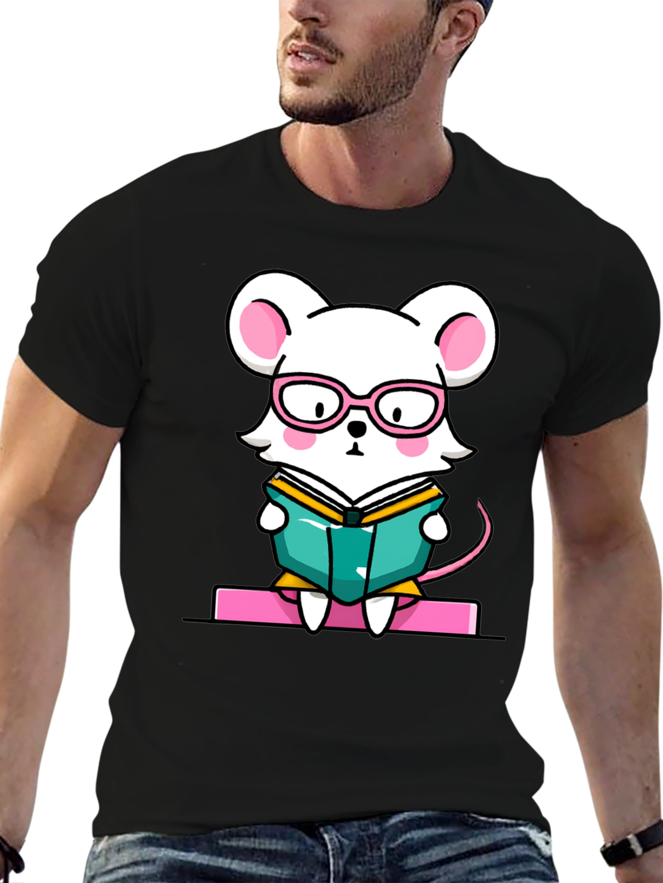 Bookworm Mouse Graphic Tee