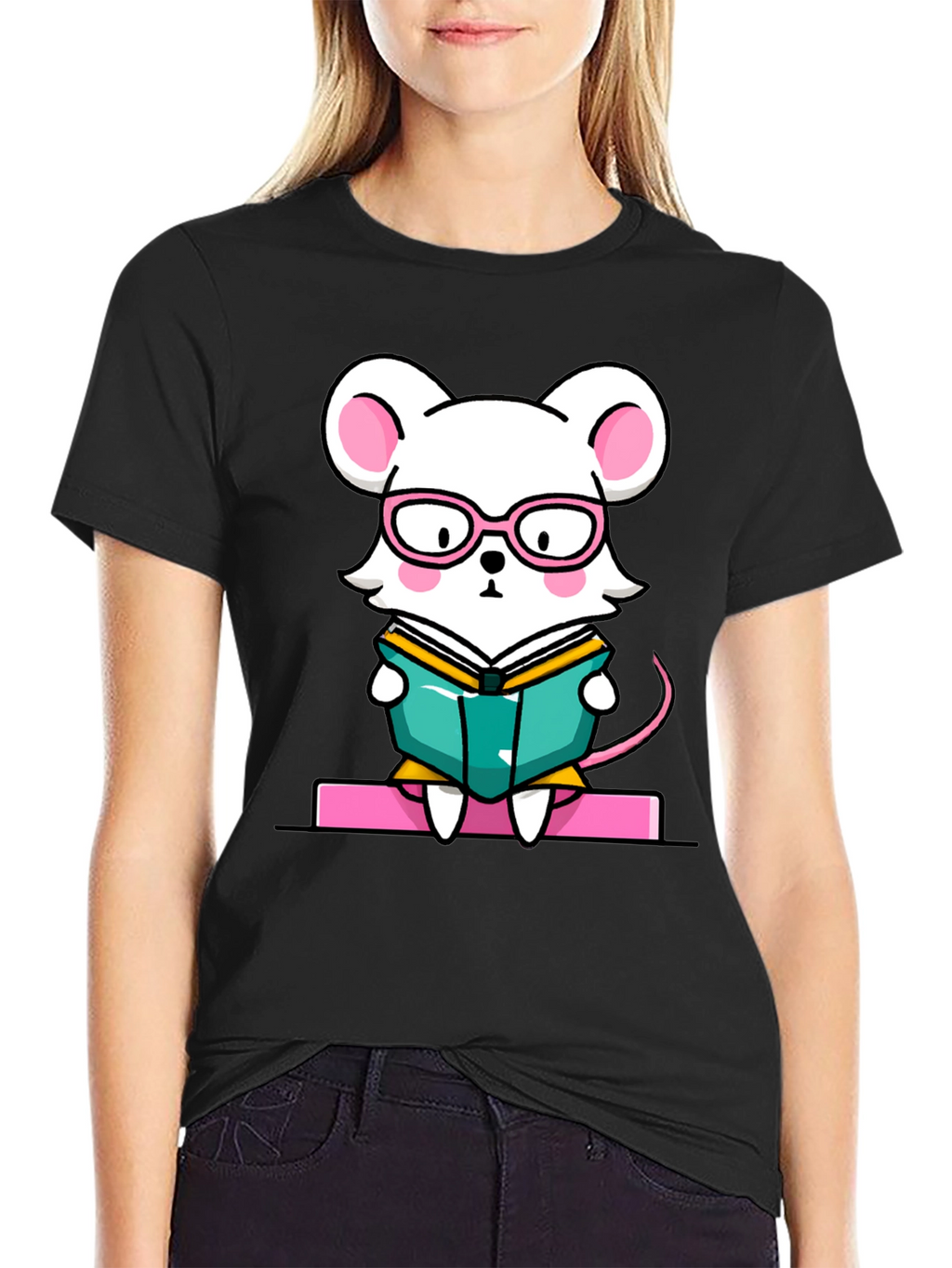 Bookworm Mouse Graphic Tee