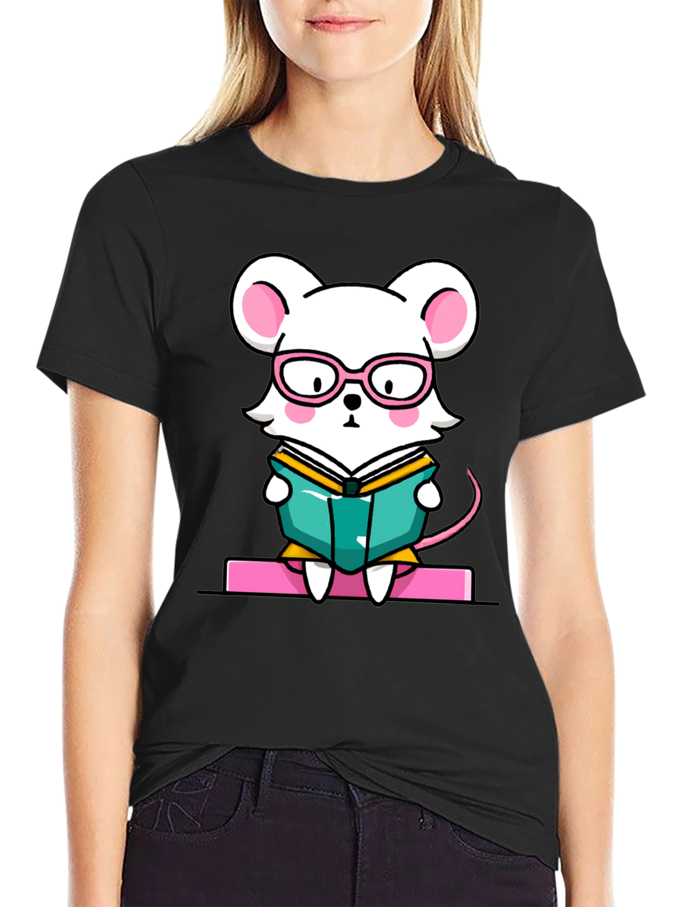 Bookworm Mouse Graphic Tee
