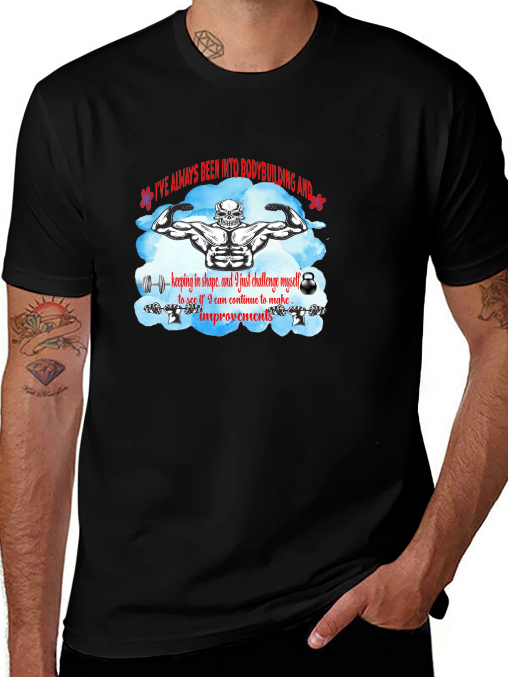Bodybuilding T-Shirt: Challenge Yourself!