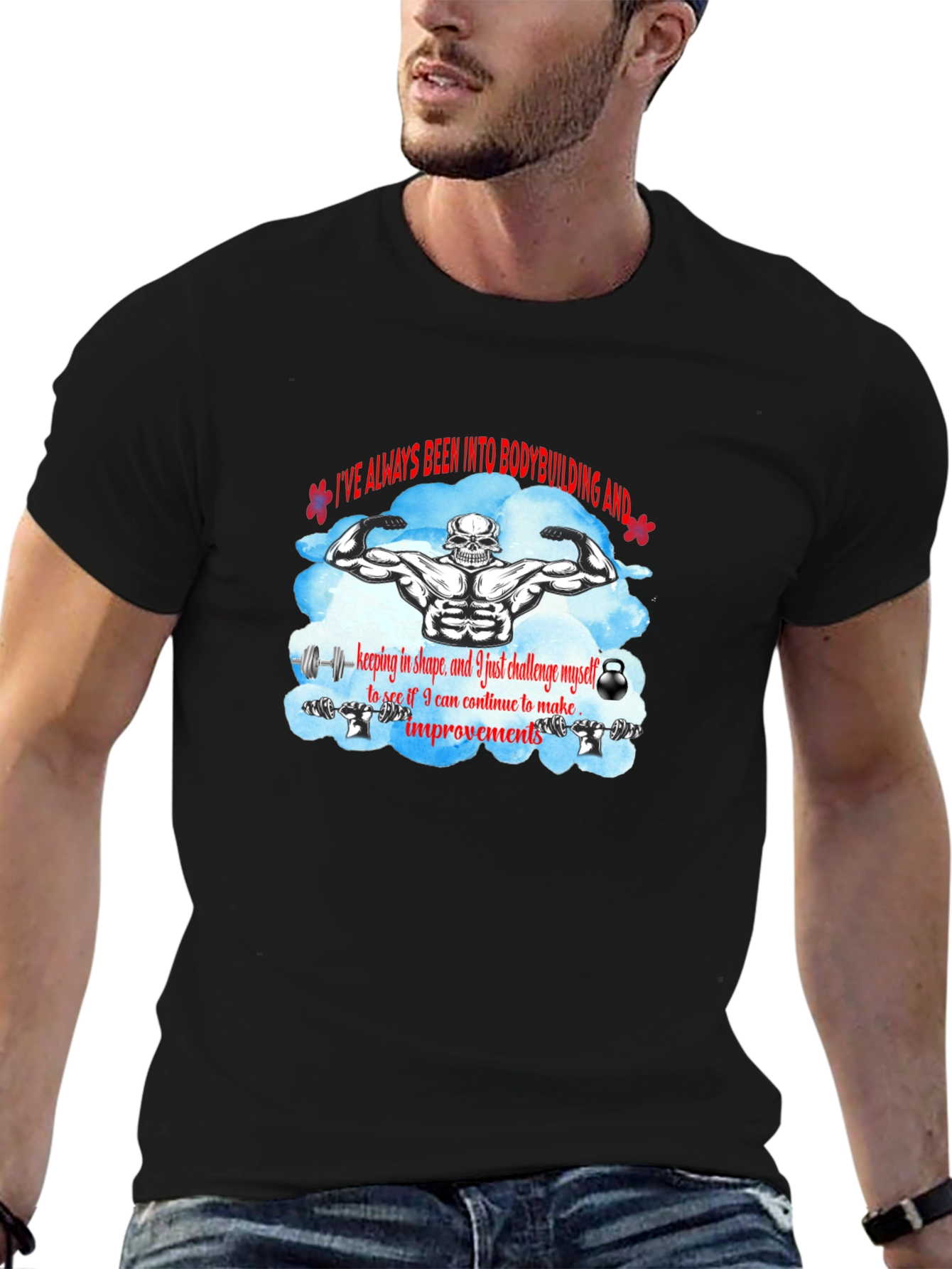 Bodybuilding T-Shirt: Challenge Yourself!