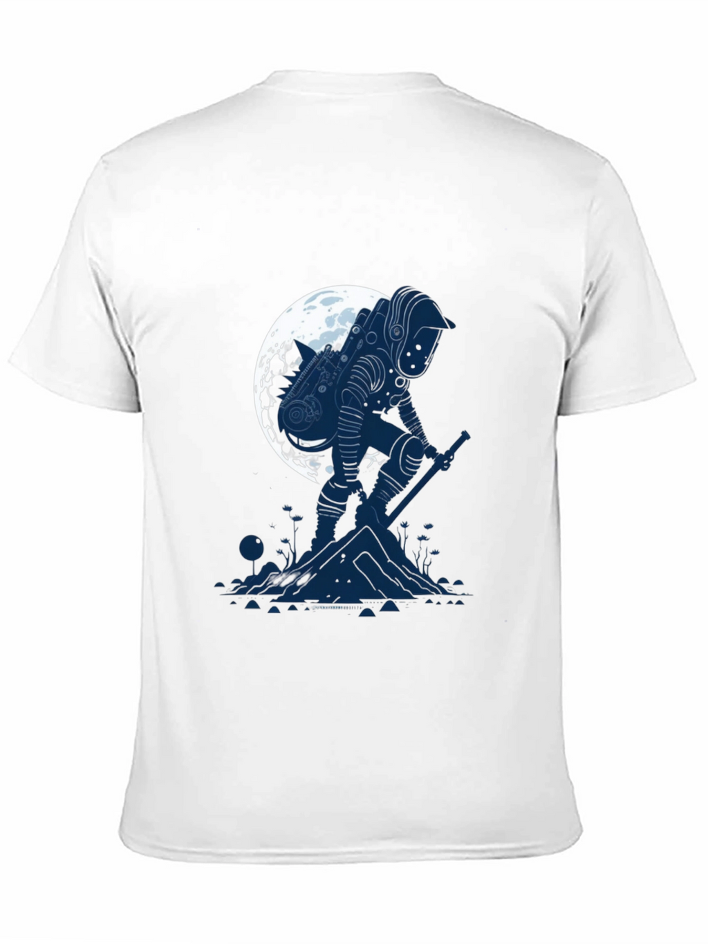 Astronaut Moon T-Shirt - Sci-Fi Graphic Tee