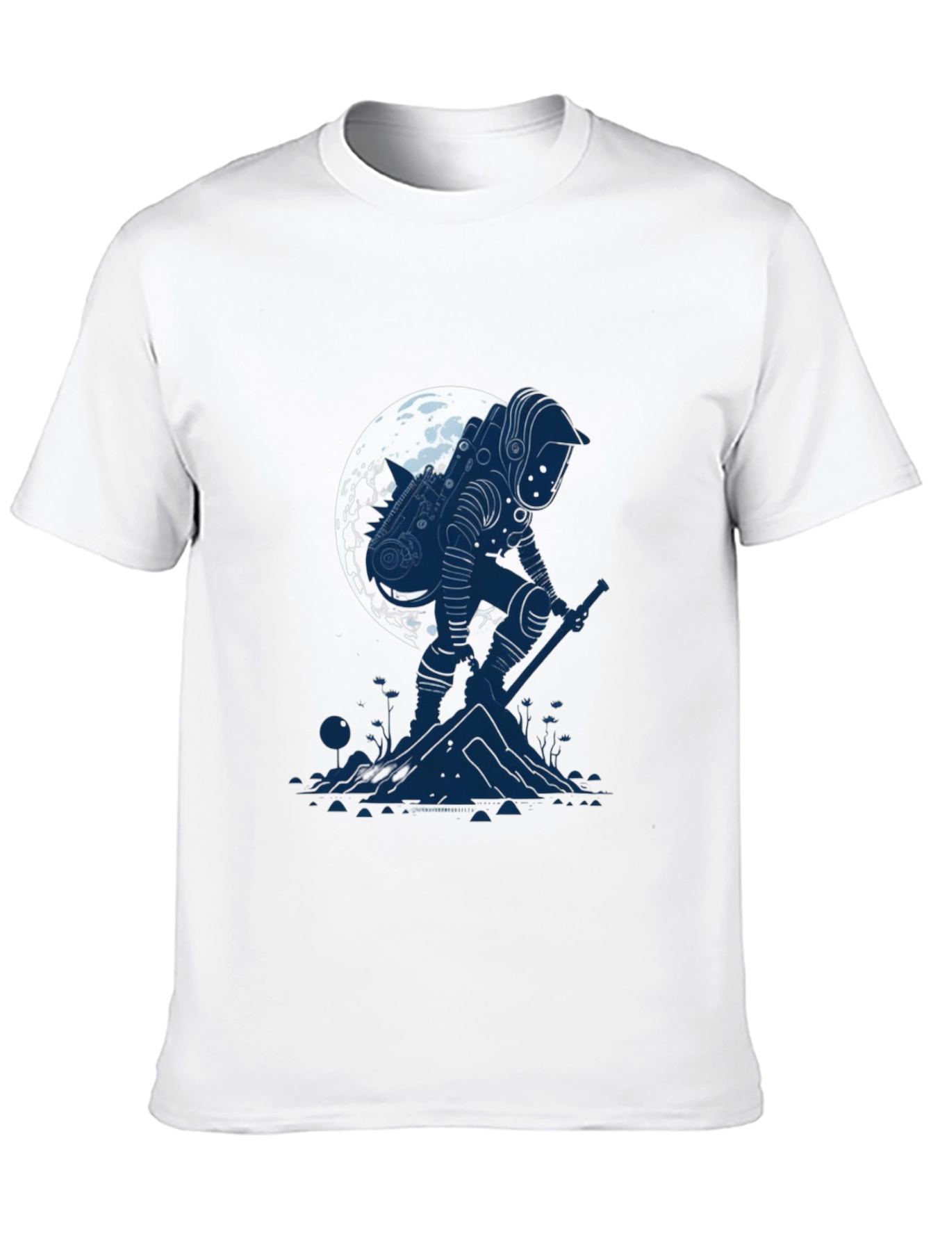 Astronaut Moon T-Shirt - Sci-Fi Graphic Tee