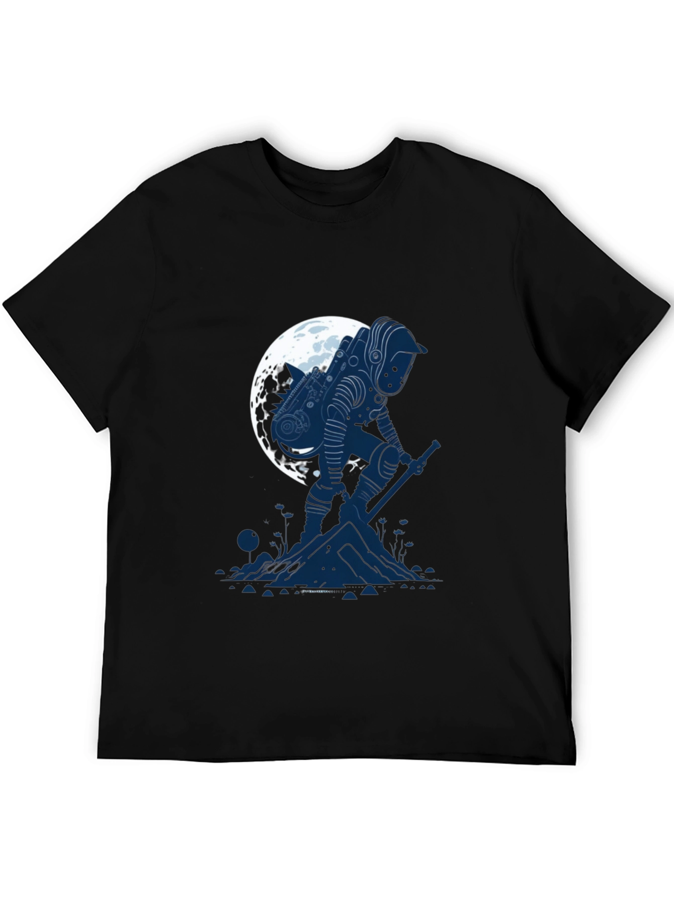 Astronaut Moon T-Shirt - Sci-Fi Graphic Tee
