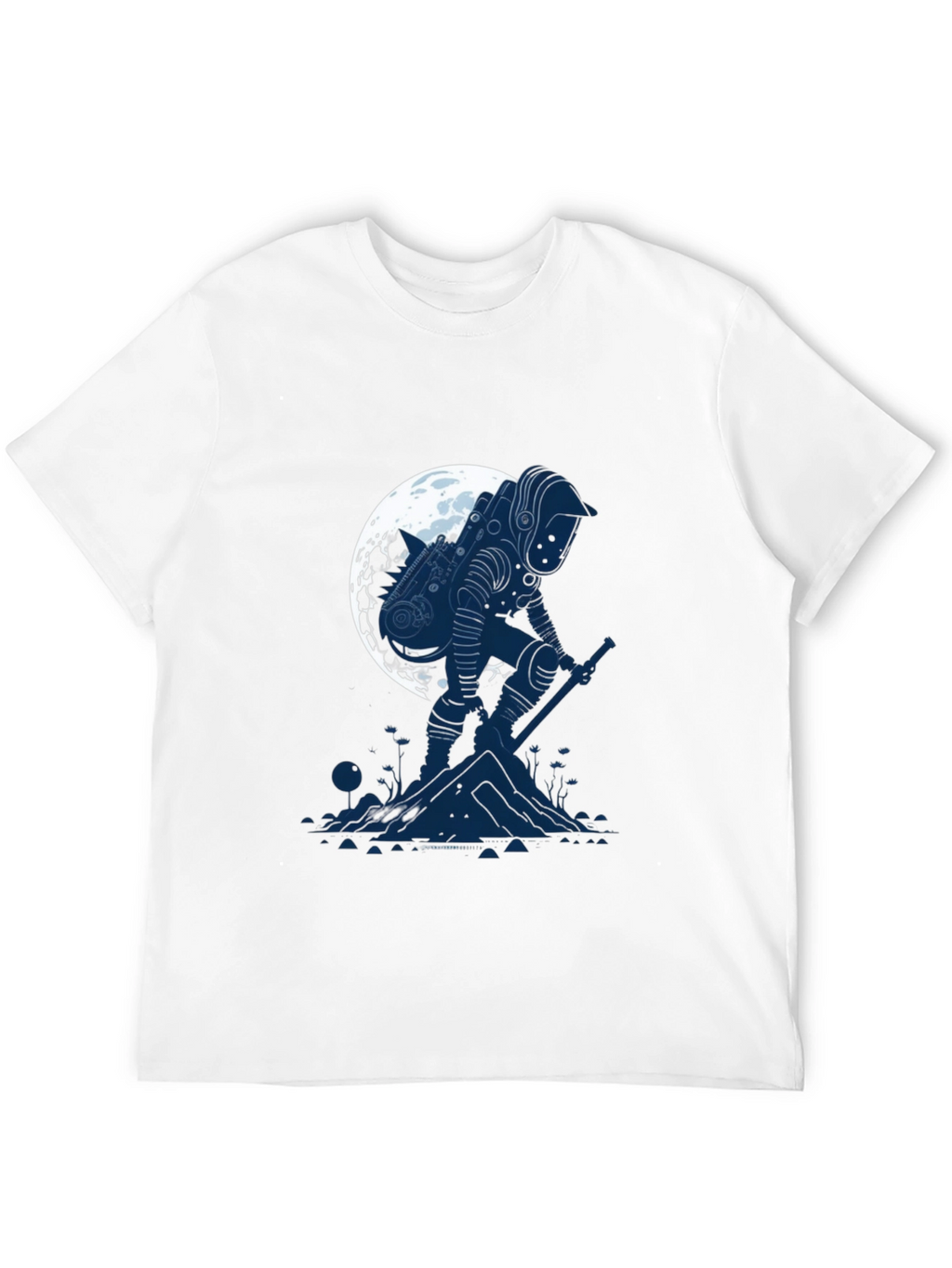Astronaut Moon T-Shirt - Sci-Fi Graphic Tee