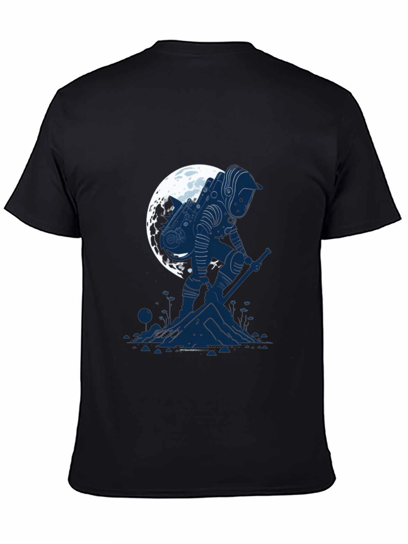 Astronaut Moon T-Shirt - Sci-Fi Graphic Tee