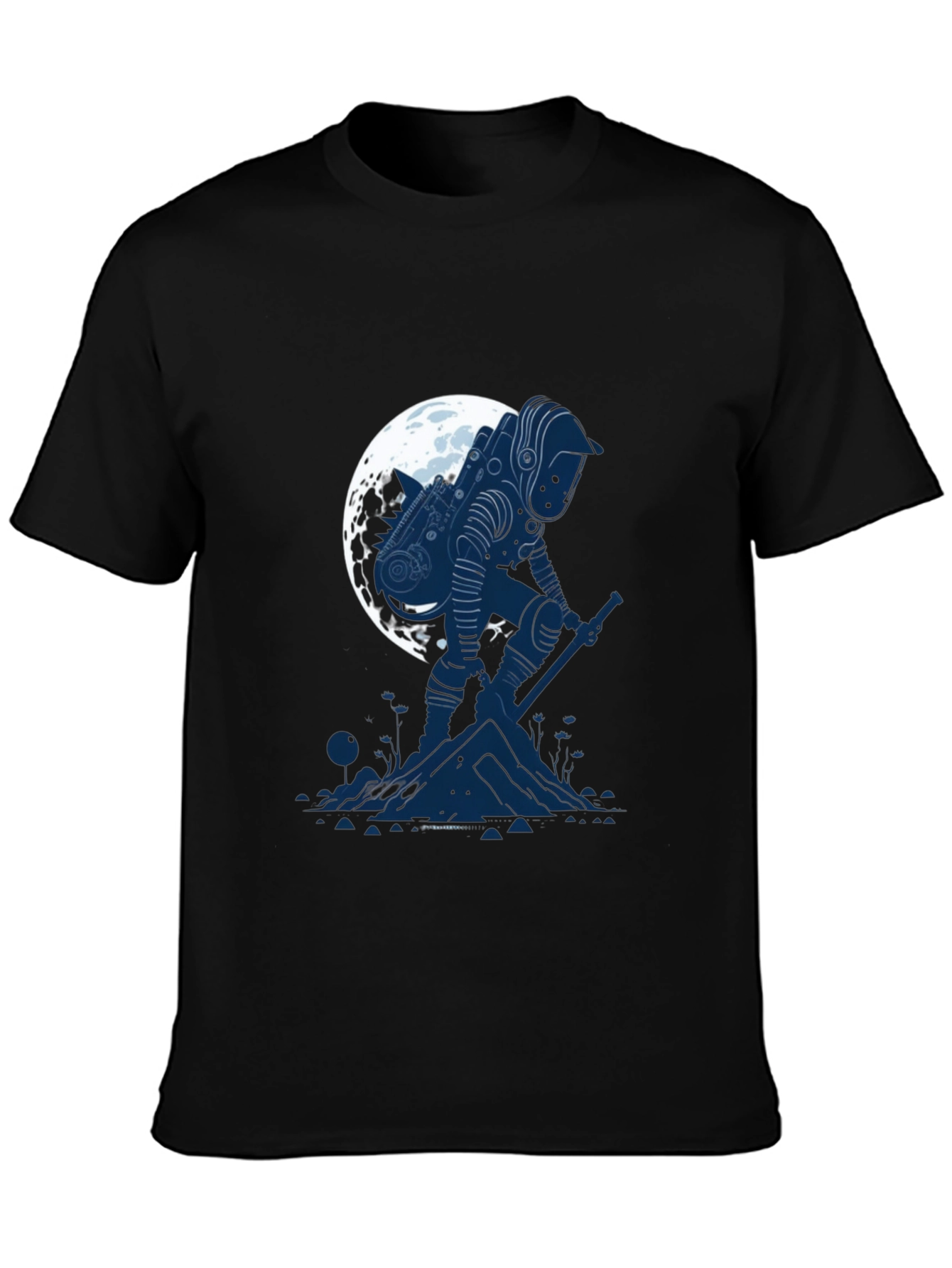 Astronaut Moon T-Shirt - Sci-Fi Graphic Tee