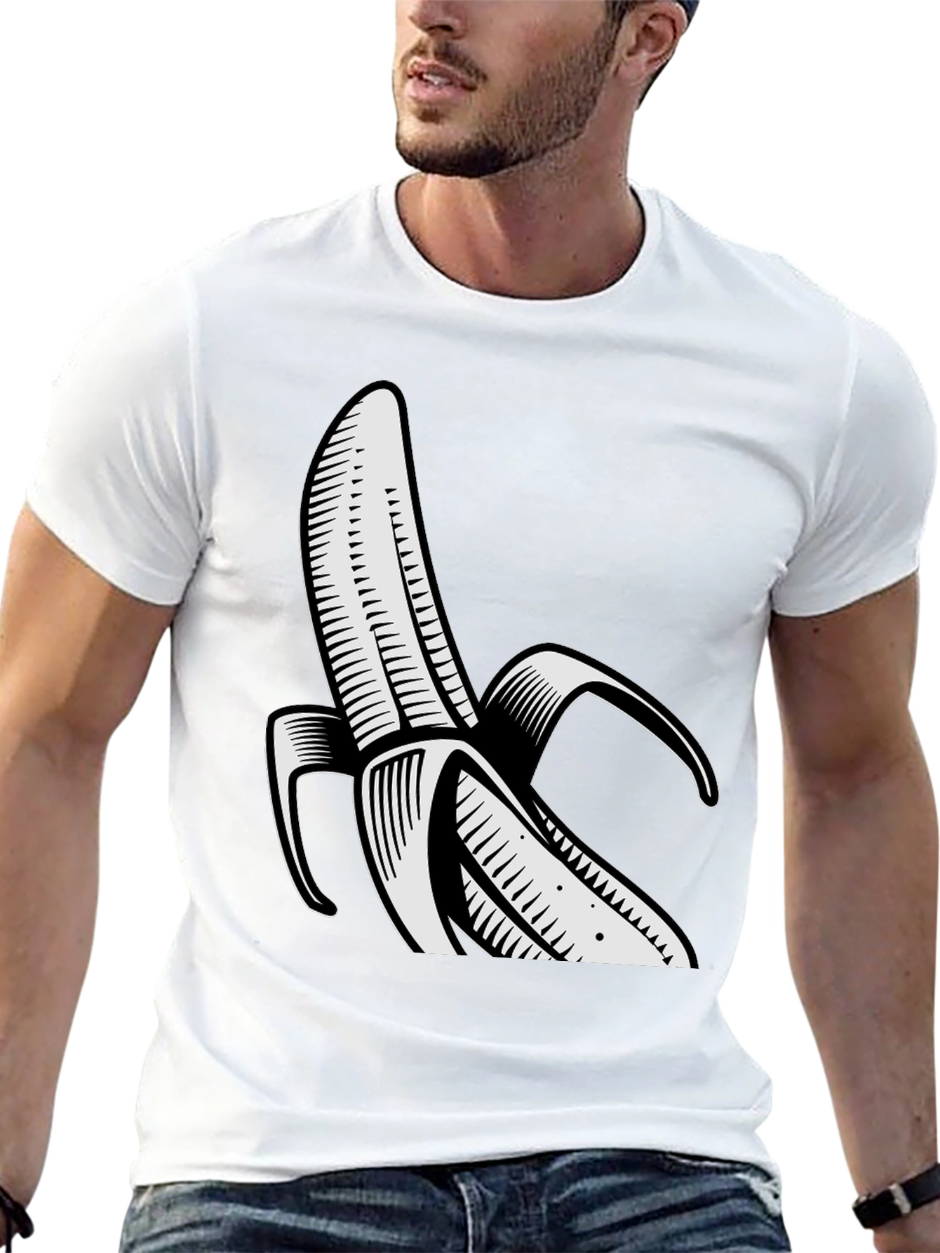 Banana Graphic Black T-Shirt - Unisex Cool Design