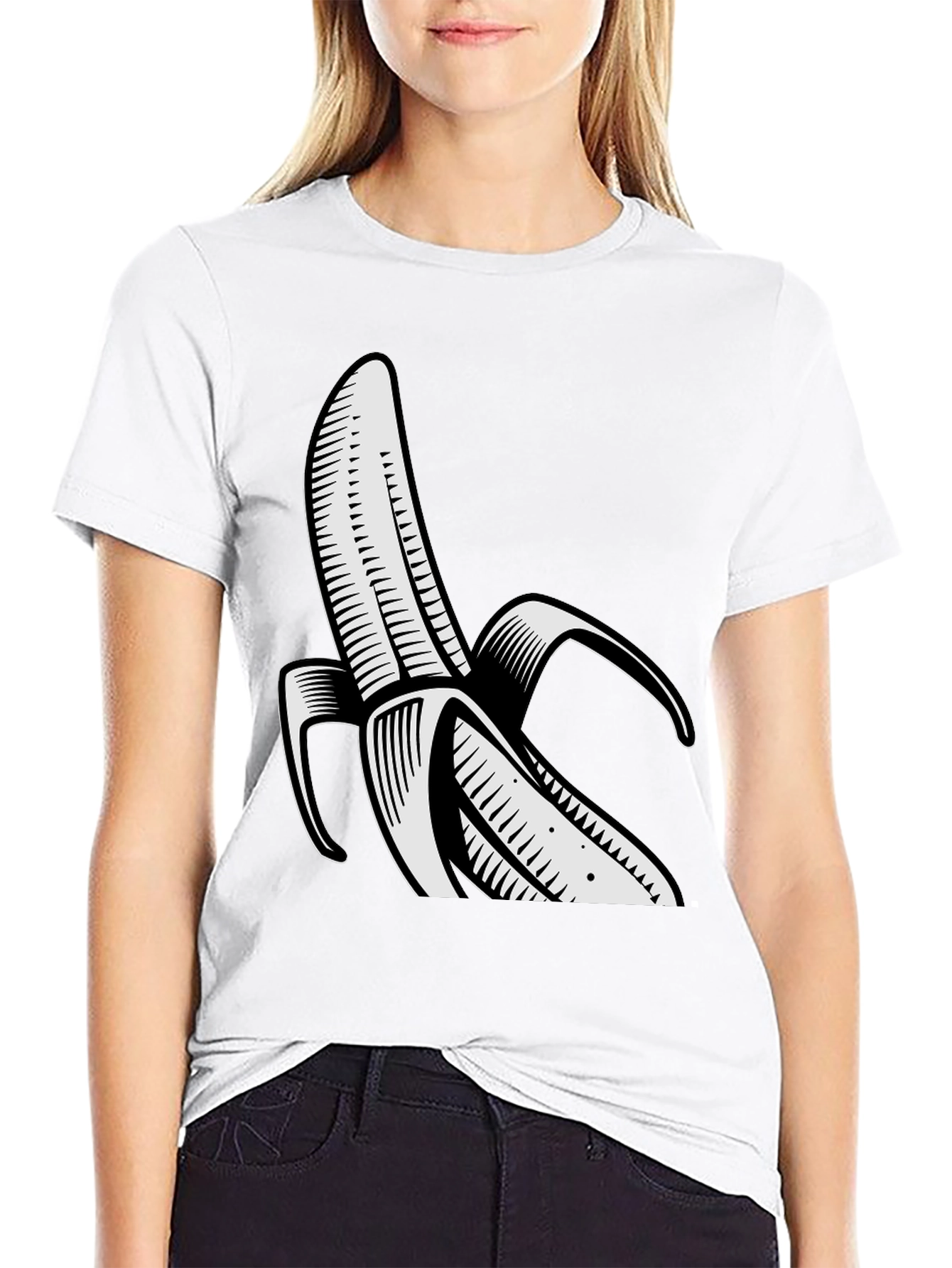 Banana Graphic Black T-Shirt - Unisex Cool Design