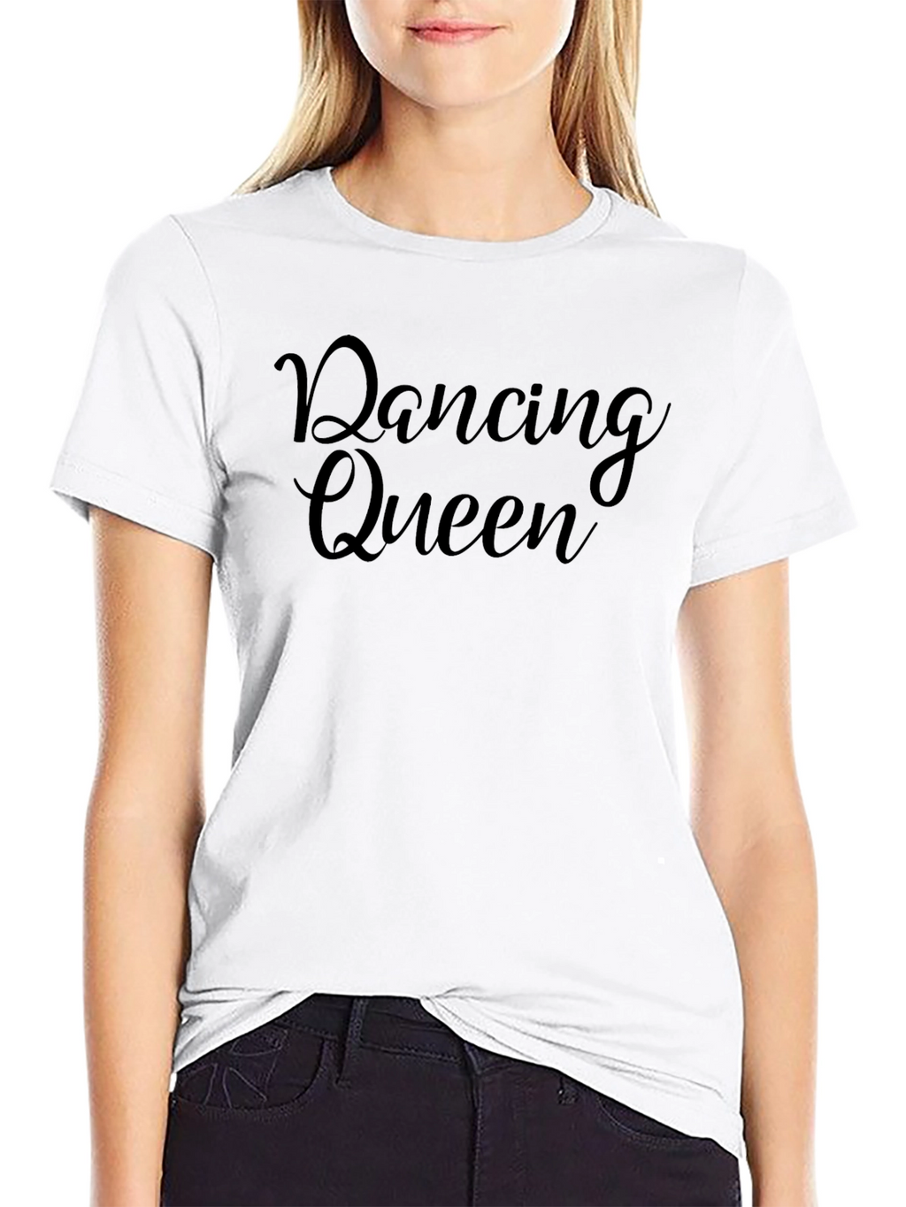Dancing Queen Black Graphic Tee Shirt