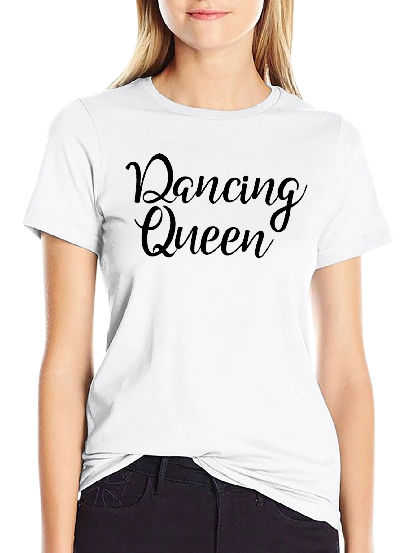 Dancing Queen Black Graphic Tee Shirt
