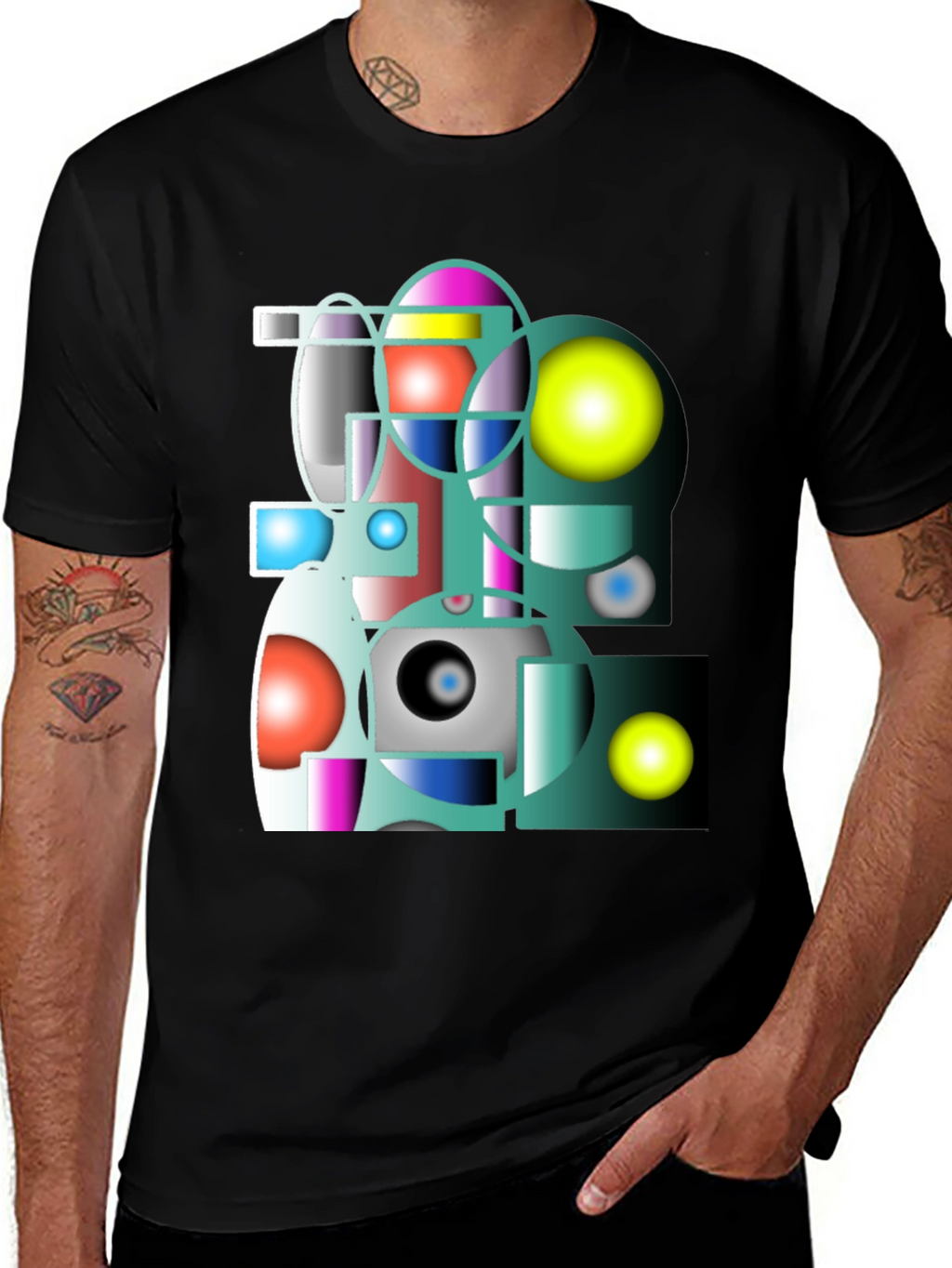 Abstract Geometric Graphic Tee