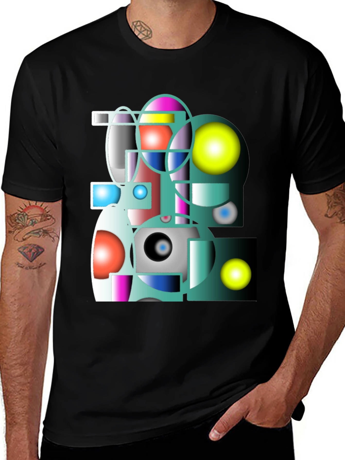 Abstract Geometric Graphic Tee
