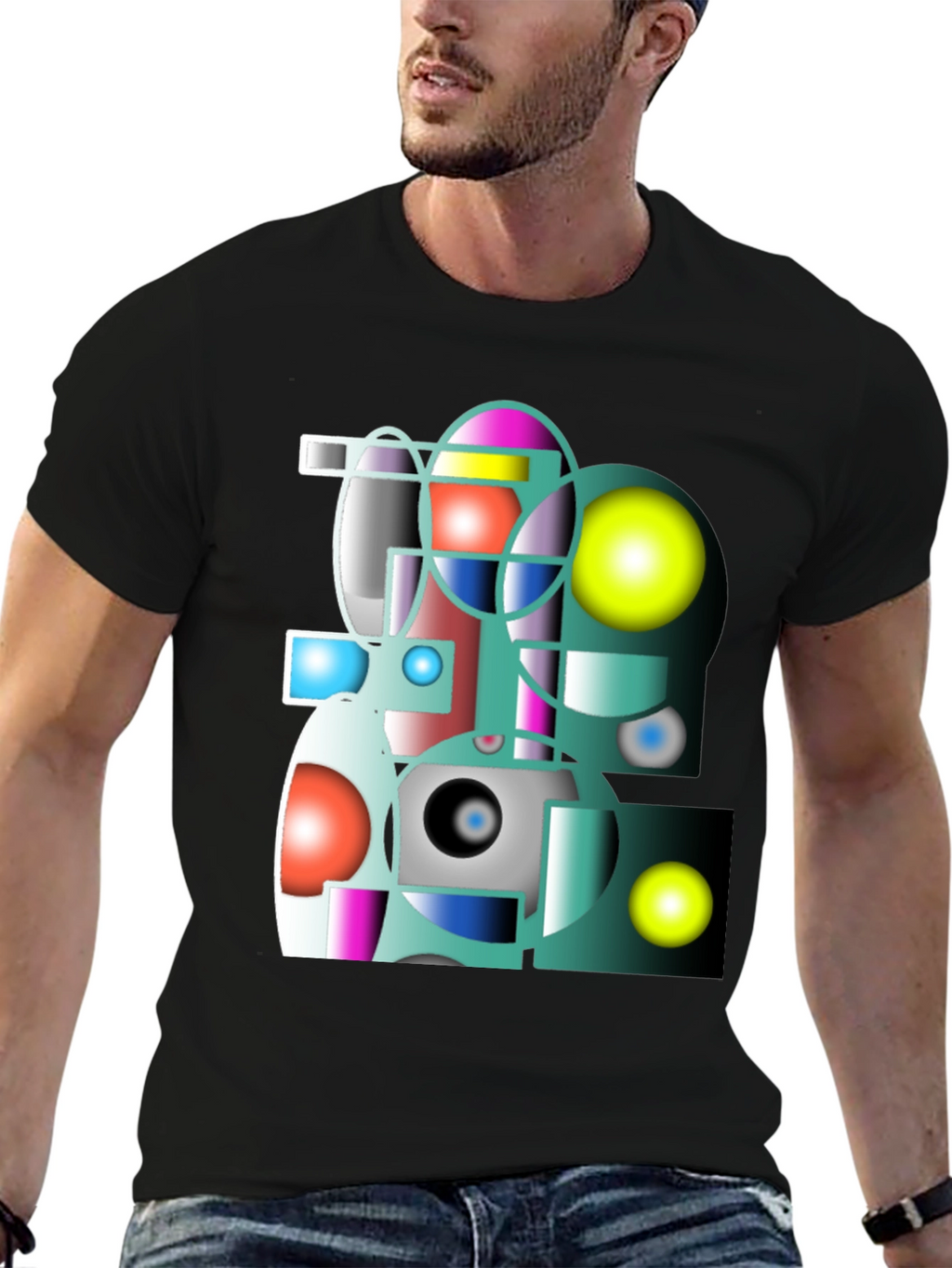 Abstract Geometric Graphic Tee