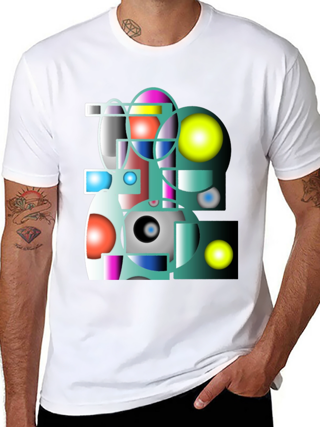 Abstract Geometric Graphic Tee