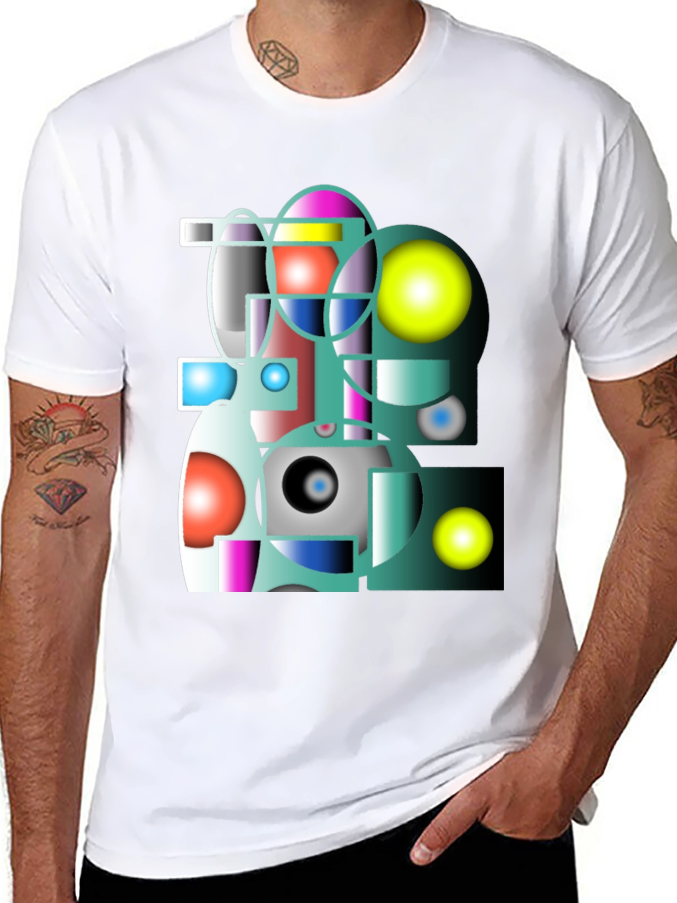 Abstract Geometric Graphic Tee