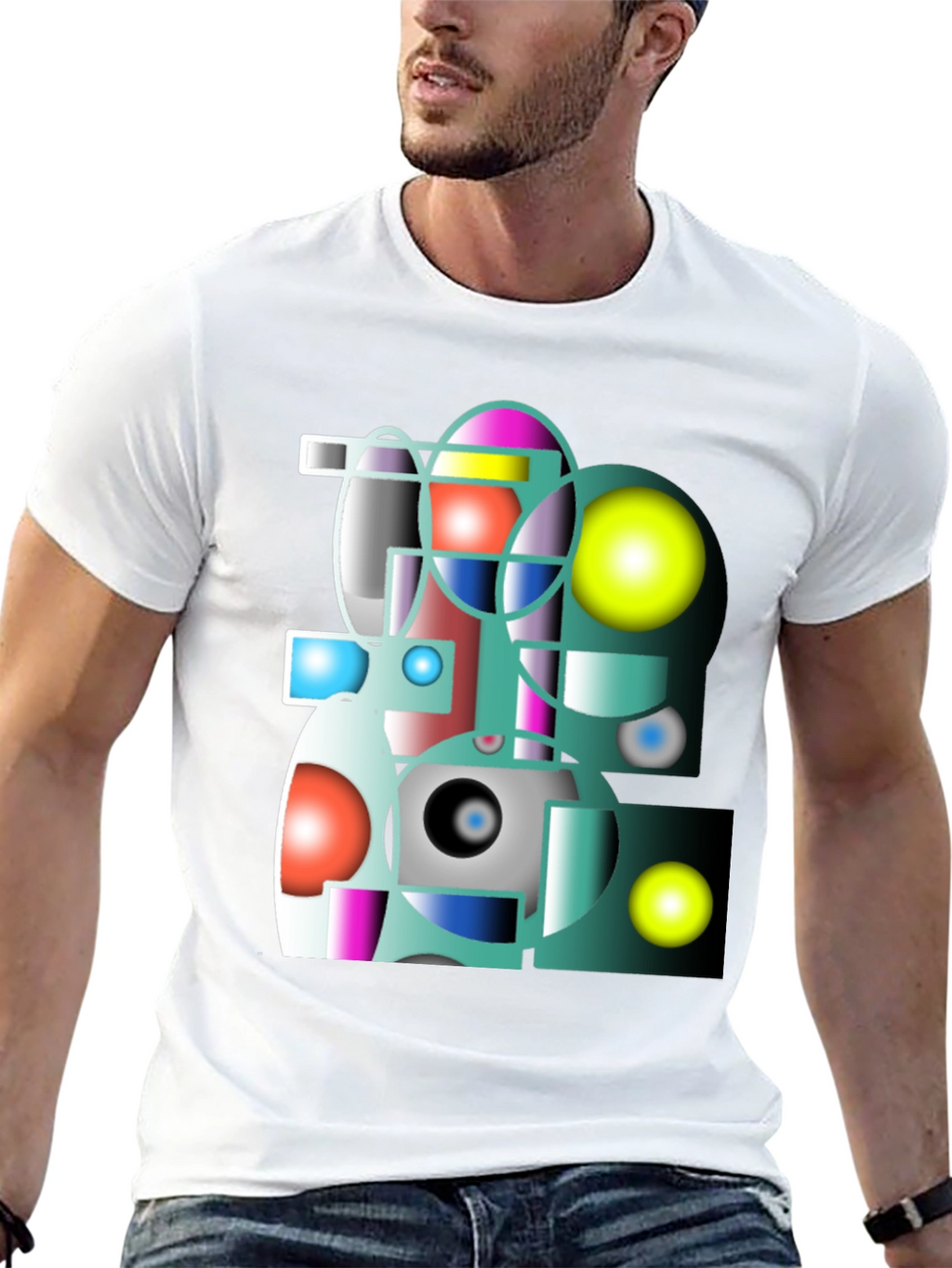 Abstract Geometric Graphic Tee
