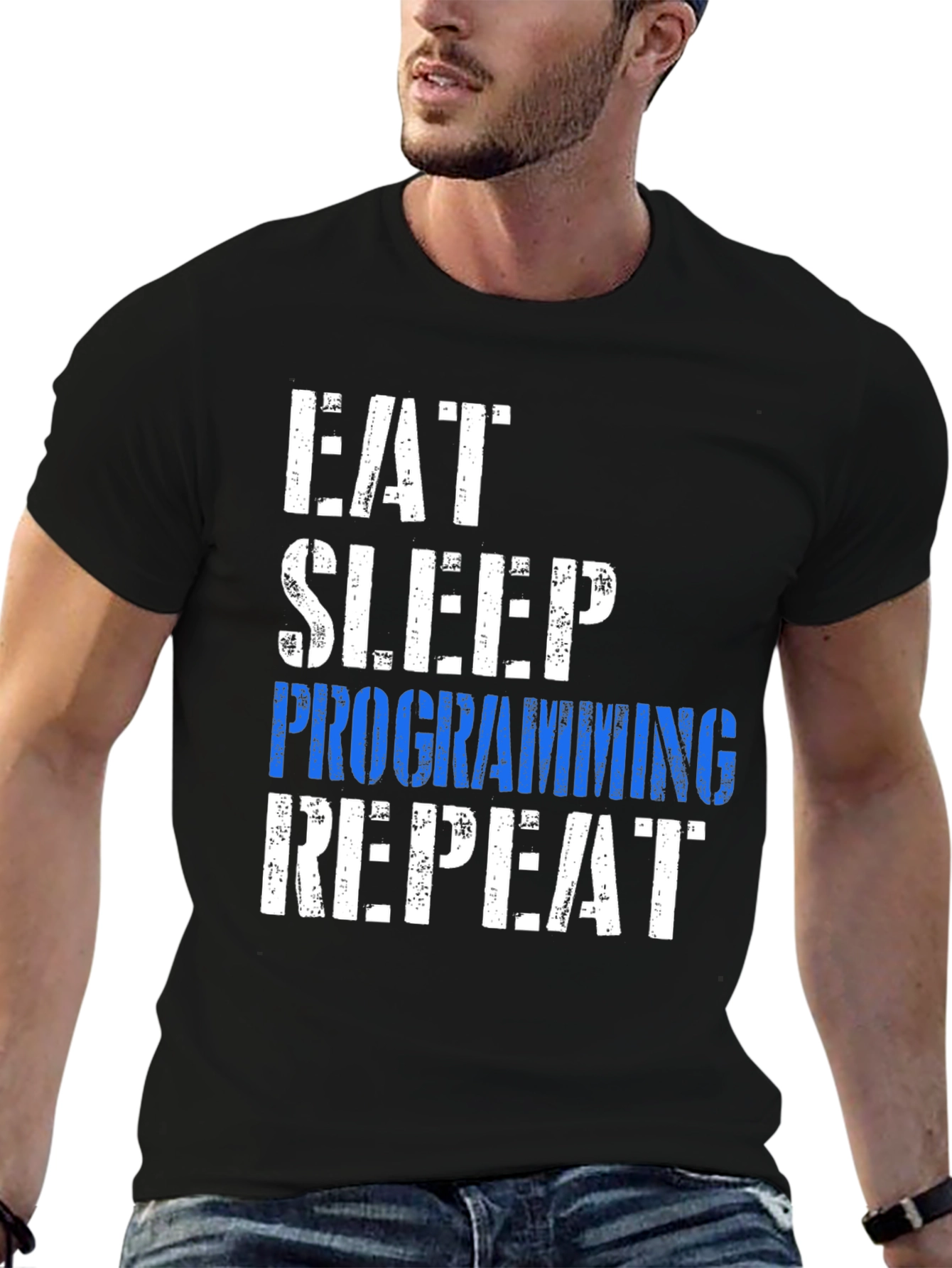 Eat Sleep Programming Repeat Graphic Tee