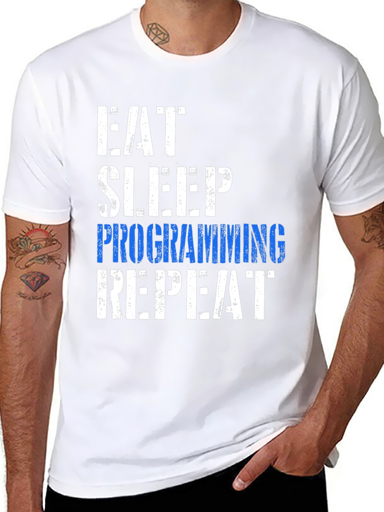 Eat Sleep Programming Repeat Graphic Tee