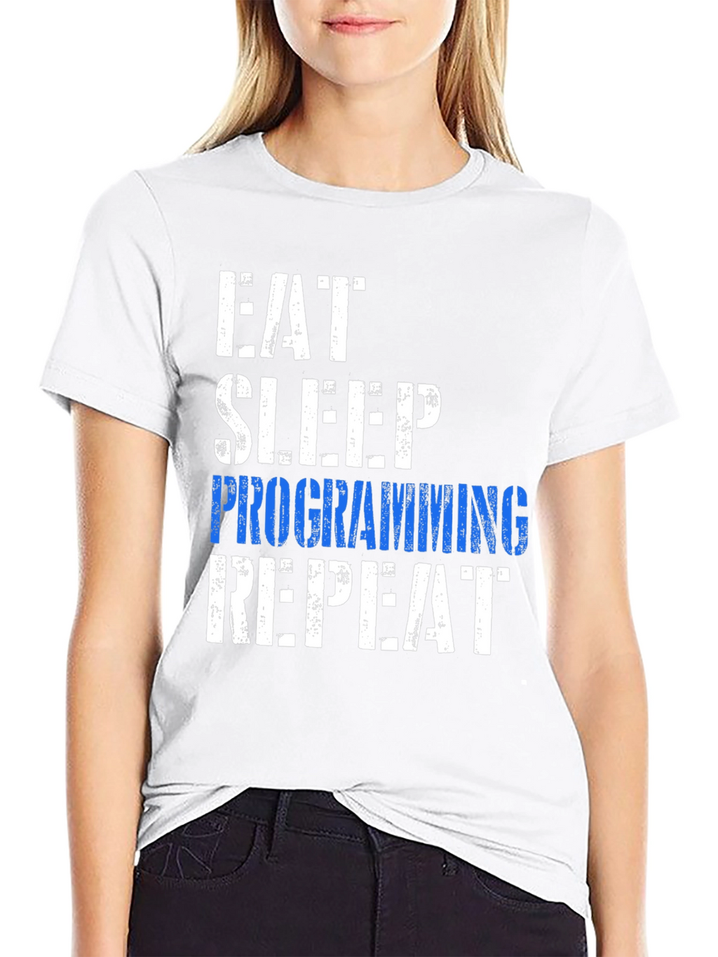 Eat Sleep Programming Repeat Graphic Tee