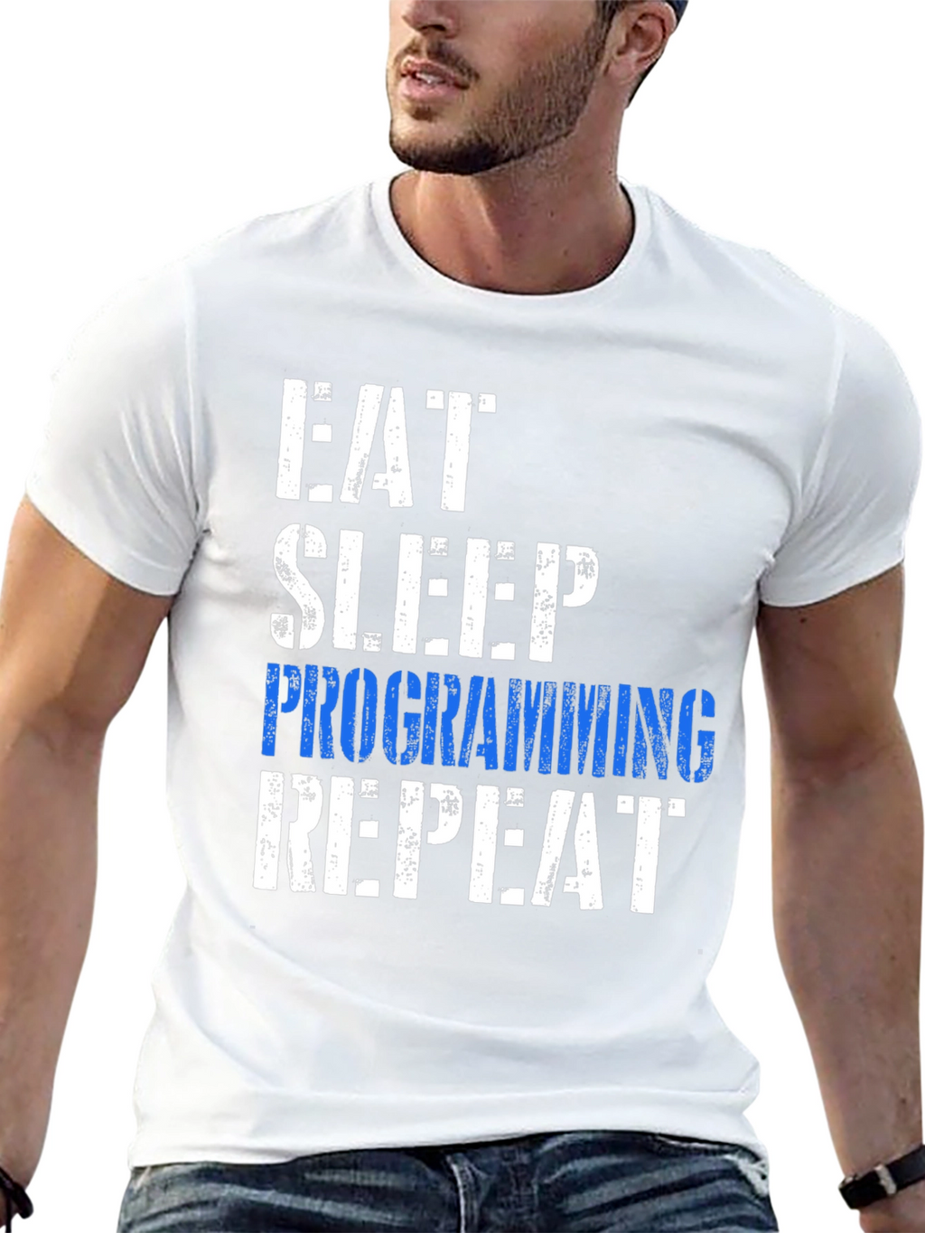 Eat Sleep Programming Repeat Graphic Tee