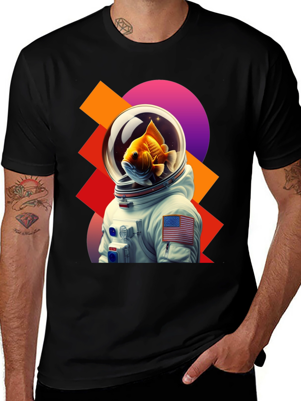 Astronaut Goldfish Graphic Tee
