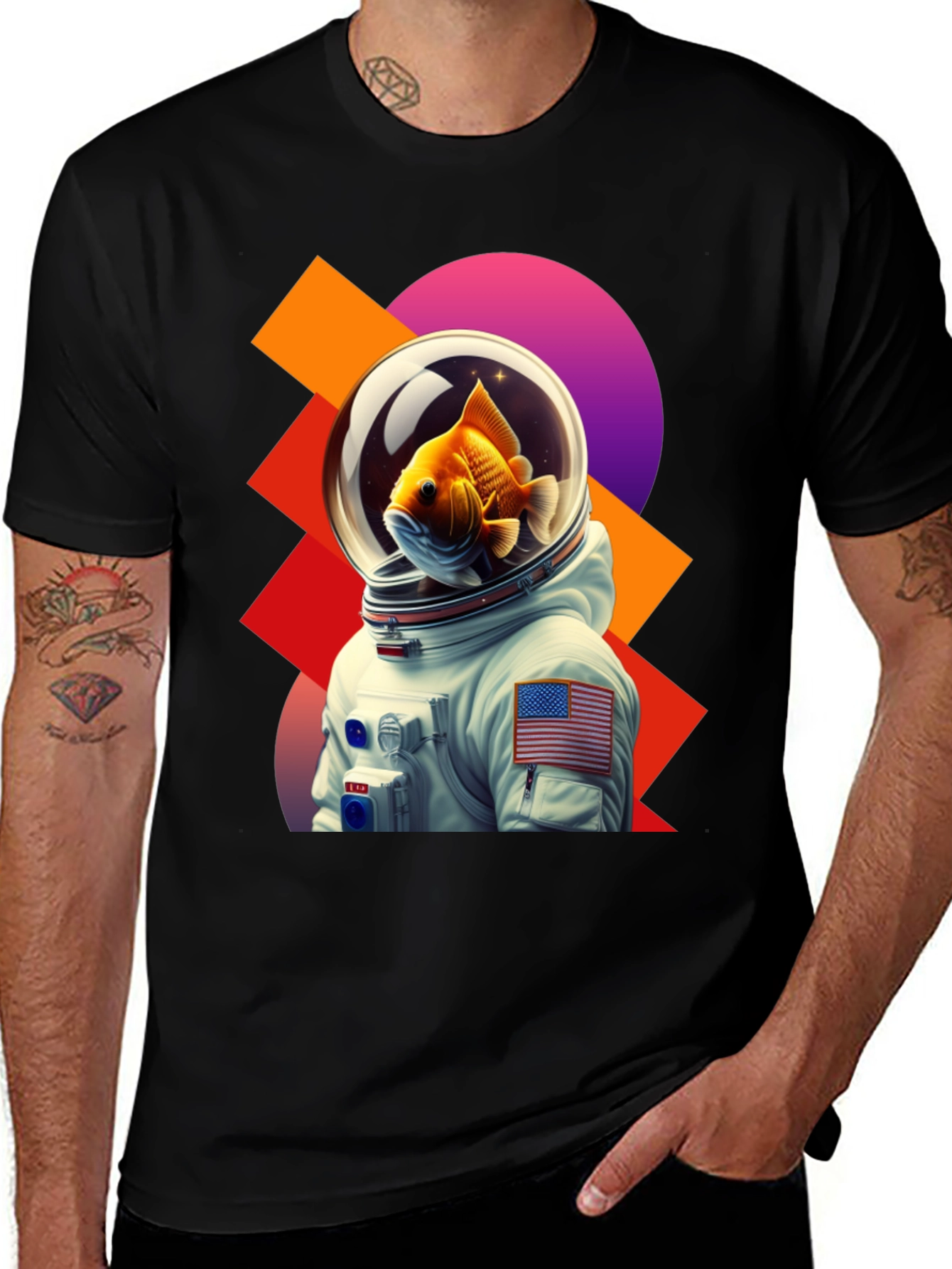 Astronaut Goldfish Graphic Tee