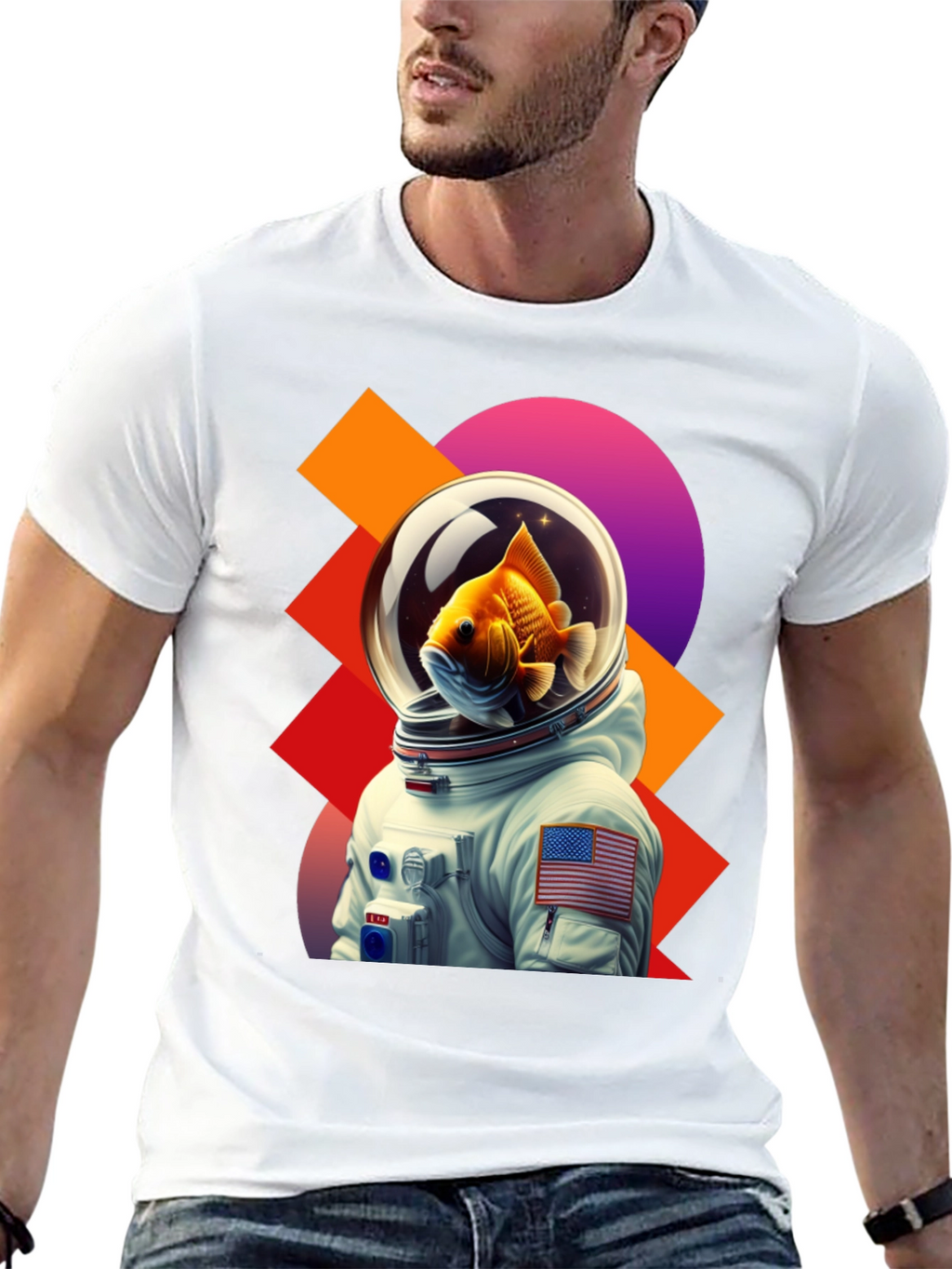 Astronaut Goldfish Graphic Tee