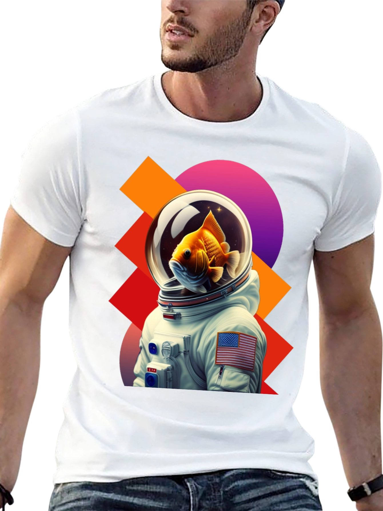 Astronaut Goldfish Graphic Tee