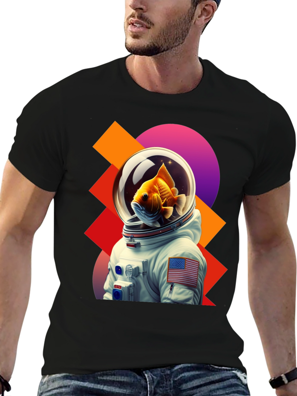 Astronaut Goldfish Graphic Tee